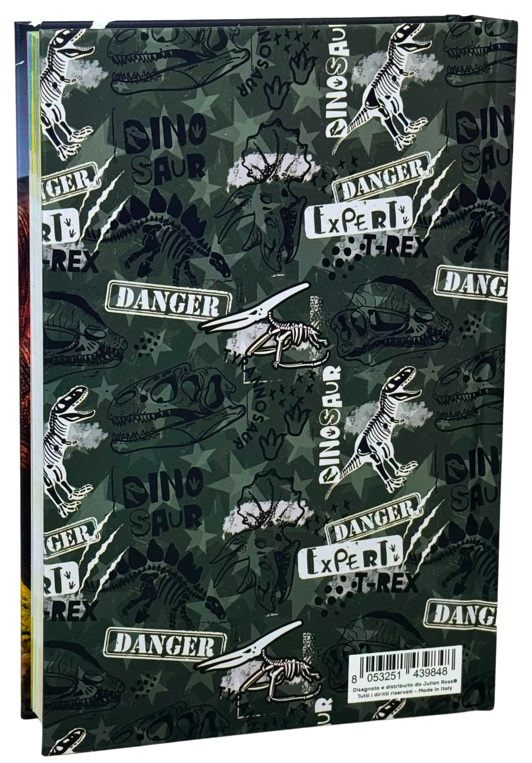 Julian Ross Diario Scuola Bambini Jungle Rex, 12 Mesi, 320 Pagine, 14,8x21 cm, Non Datato, Copertina Rigida - immagine 3