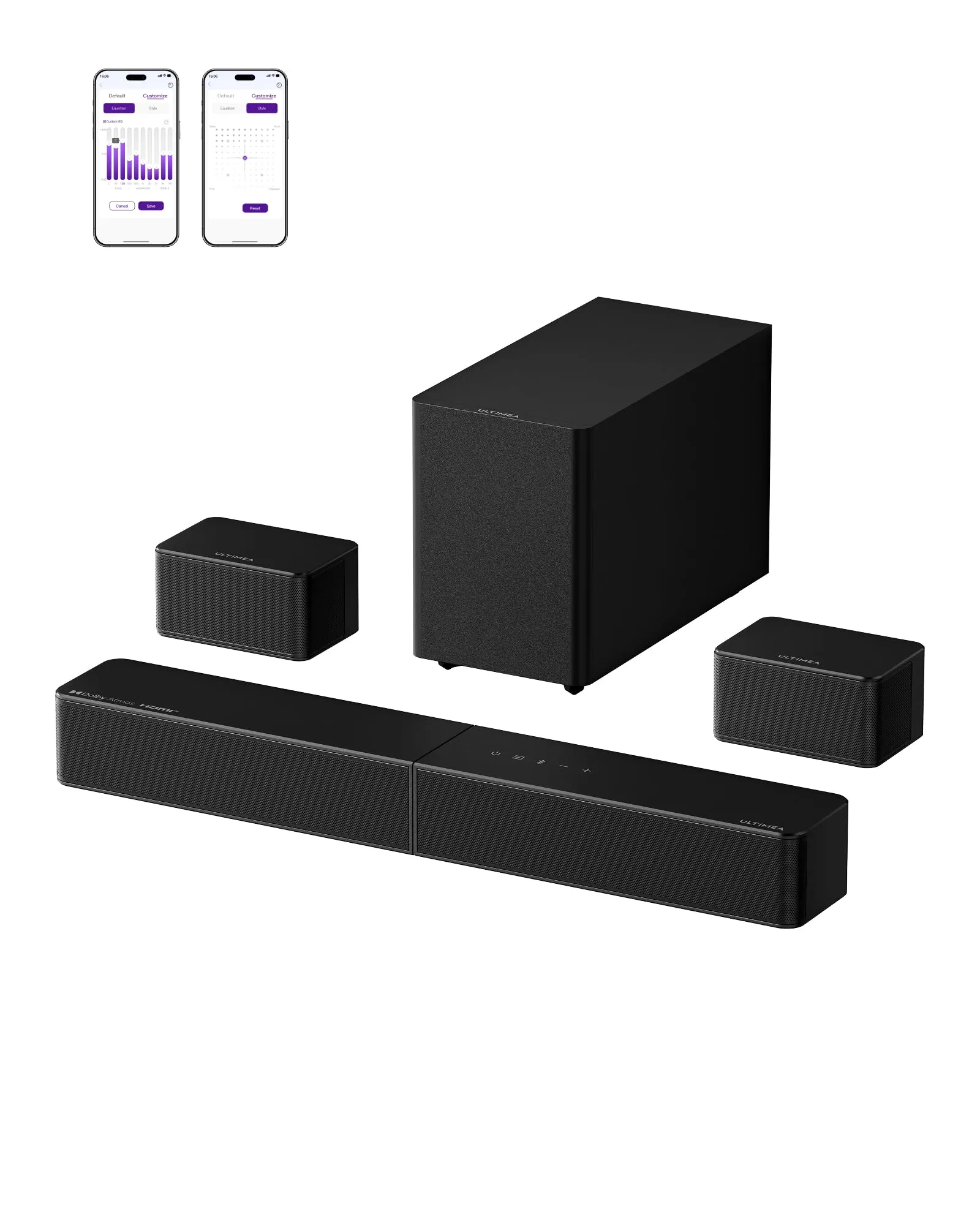 ULTIMEA Poseidon M80 Soundbar 5.1 con Dolby Atmos e Subwoofer Wireless - immagine 1