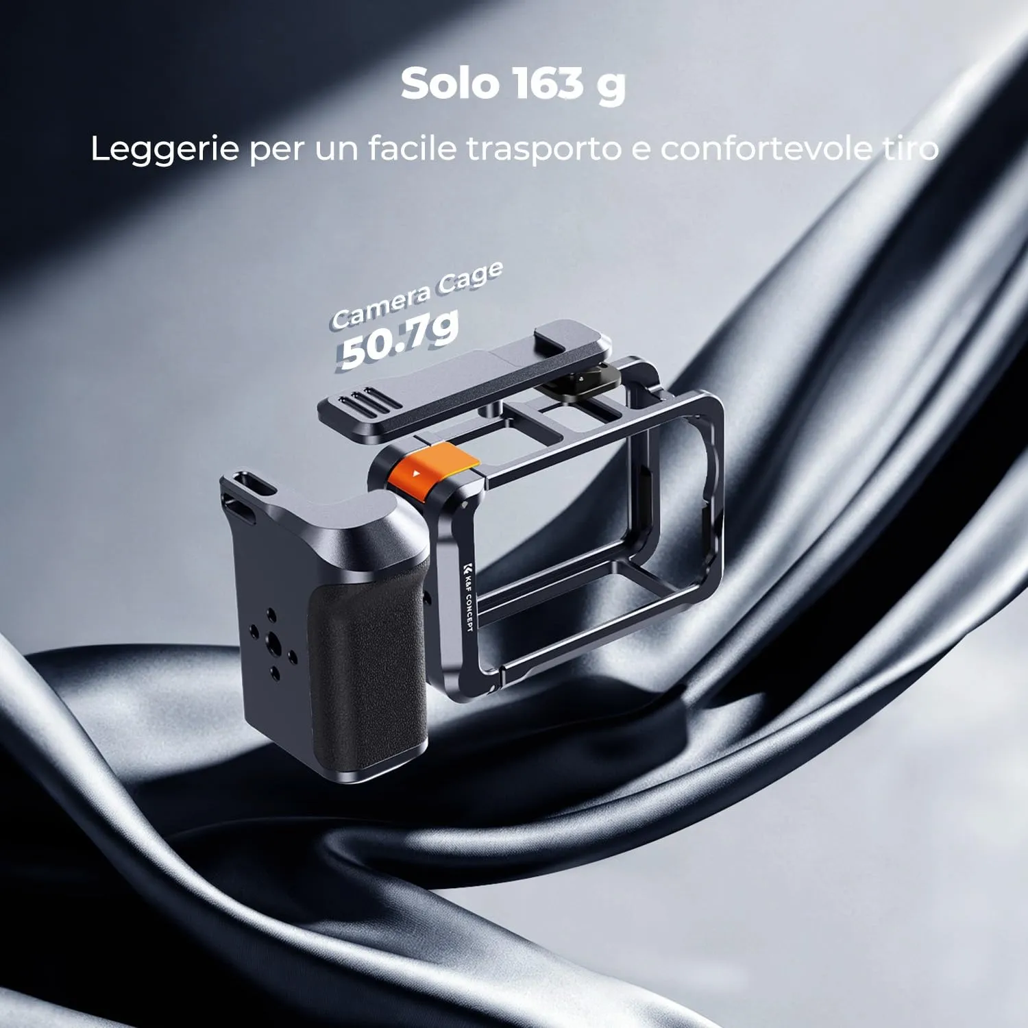 K&F CONCEPT Gabbia leggera con fissaggio magnetico per DJI Osmo Action 6 - immagine 6