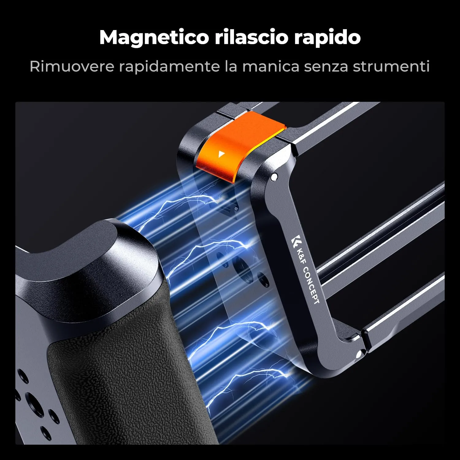 K&F CONCEPT Gabbia leggera con fissaggio magnetico per DJI Osmo Action 6 - immagine 8