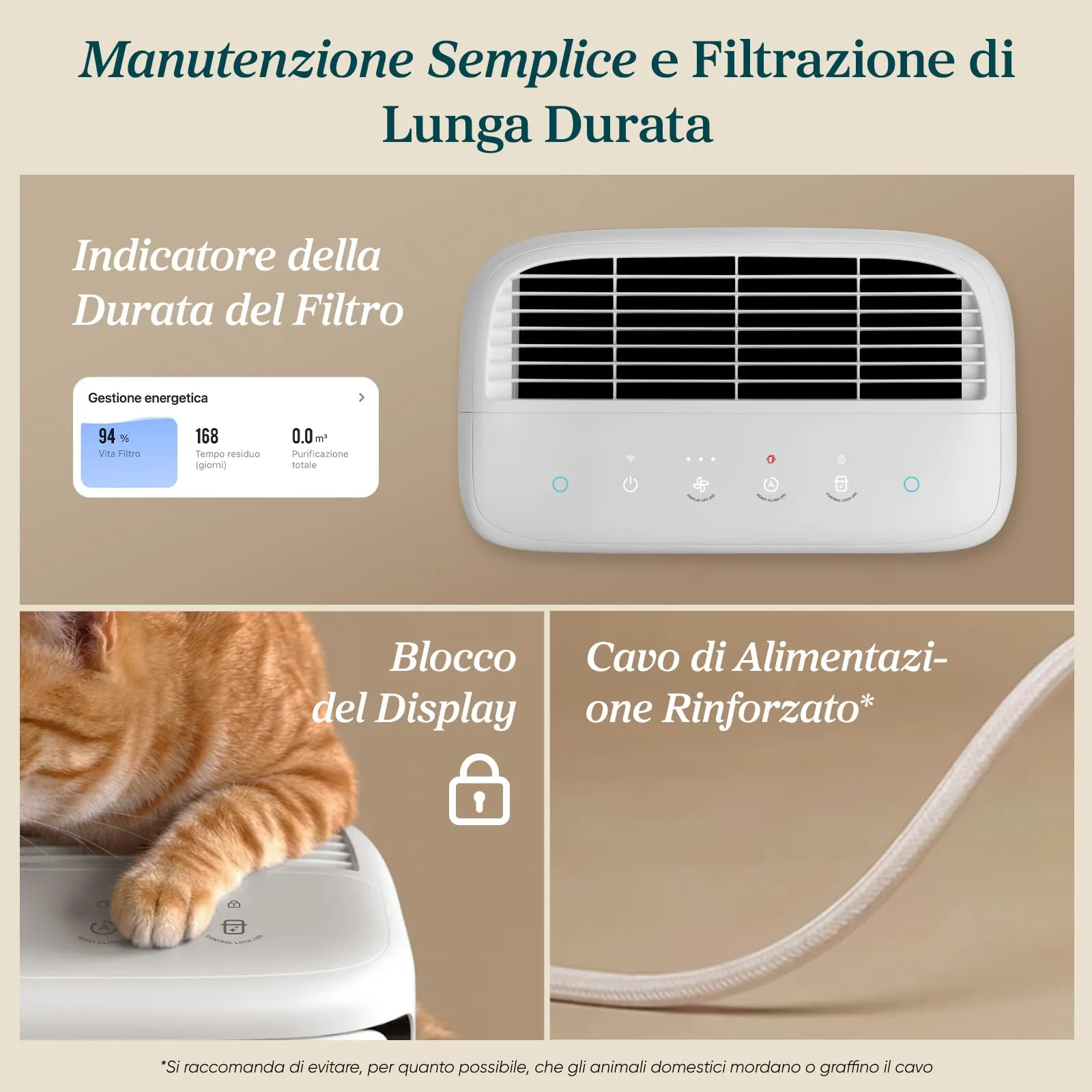 Levoit Vital Pet Pro Purificatore d'Aria per Animali Domestici LAP-P501S, fino a 53m² - immagine 9