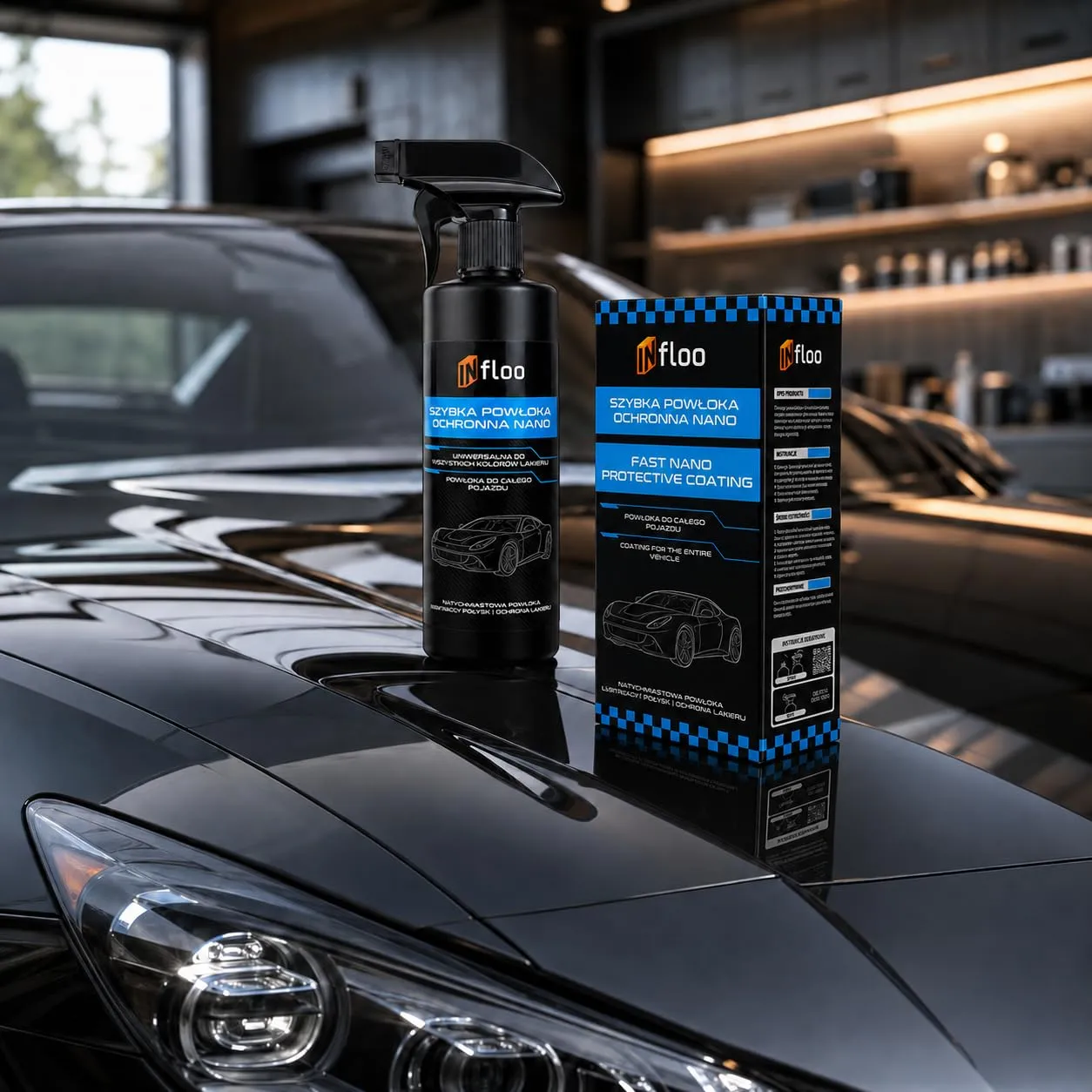 INfloo Nano Protezione Vernice Auto, Quick Detailer, 500 ml - immagine 7