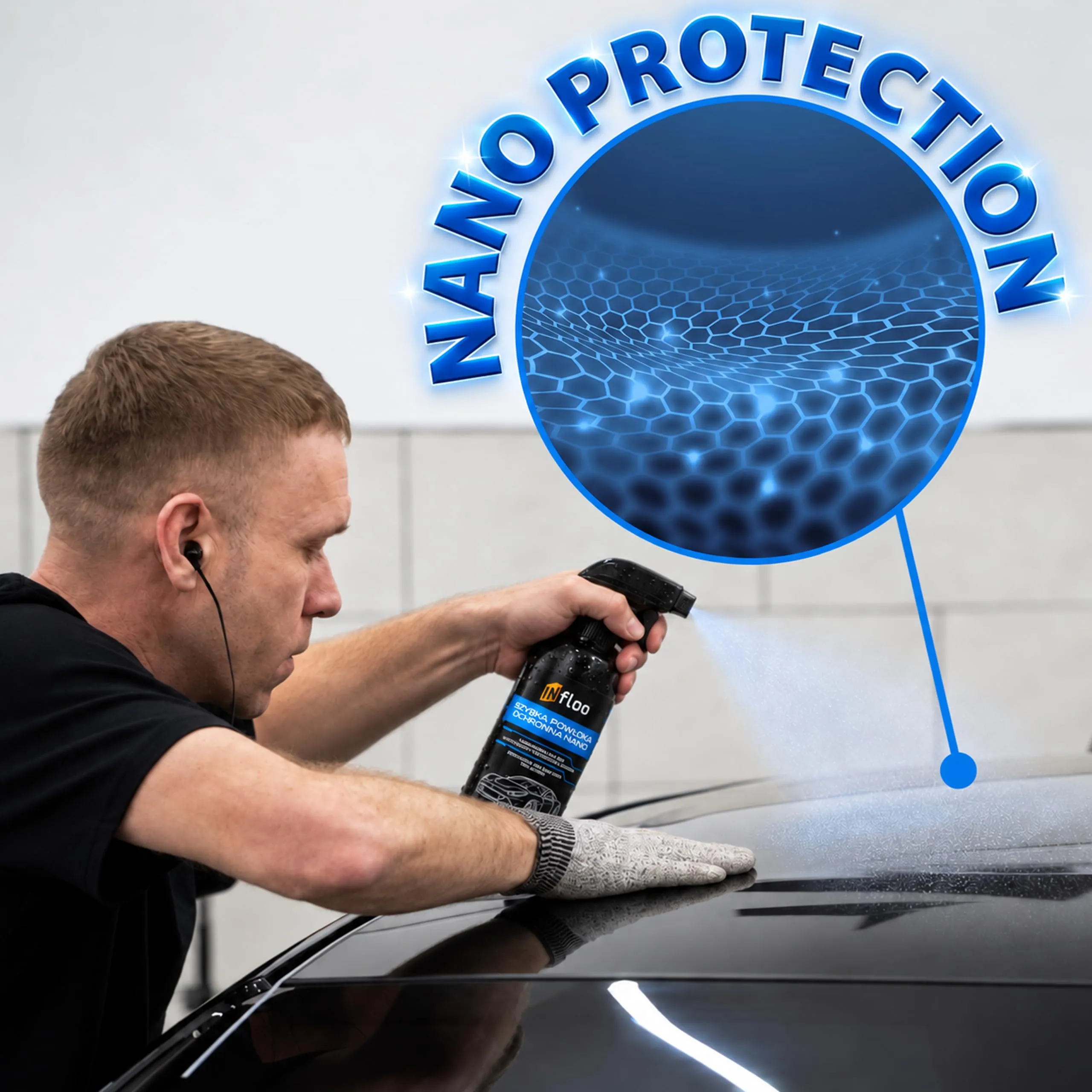 INfloo Nano Protezione Vernice Auto, Quick Detailer, 500 ml - immagine 10