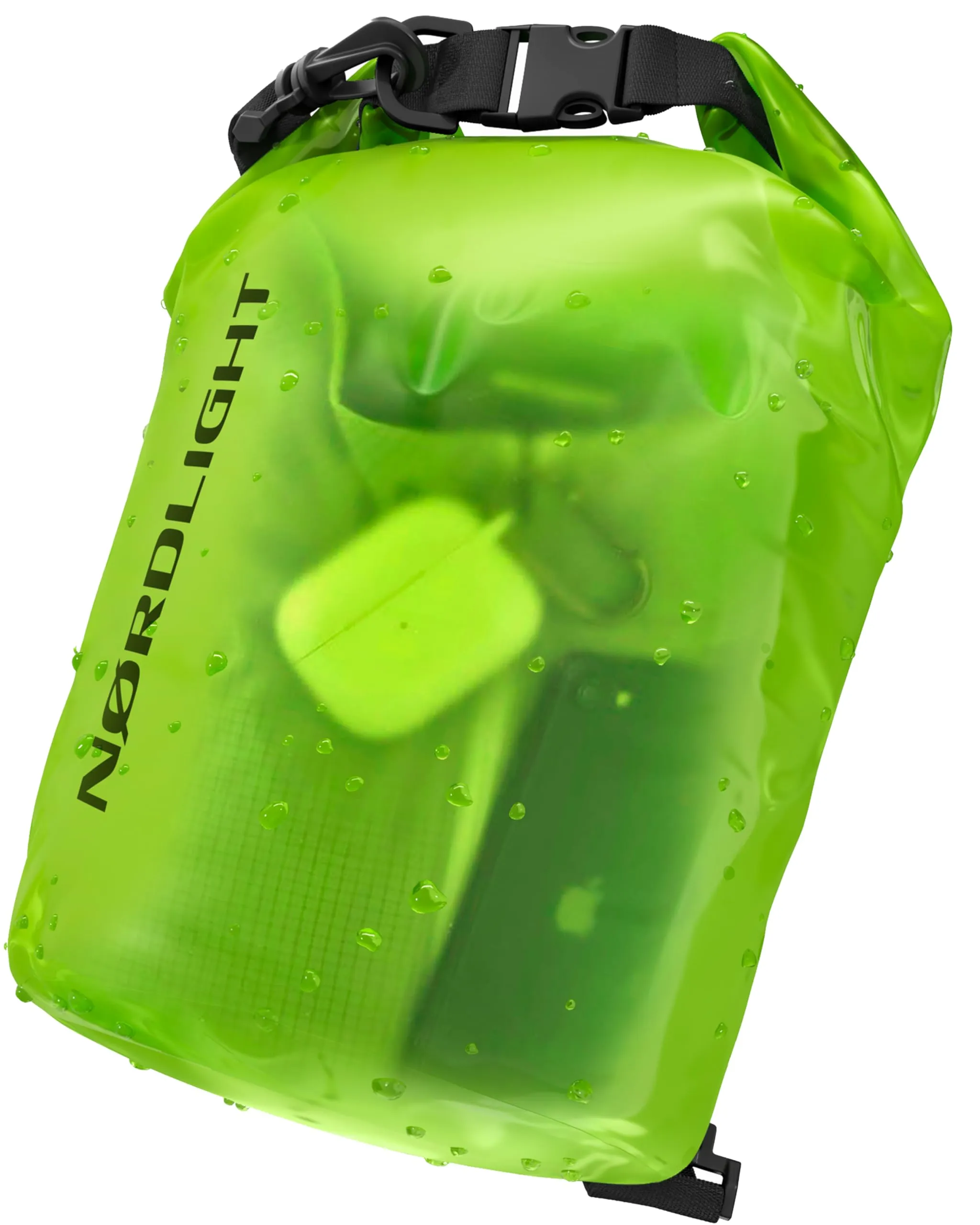 Nordlight Dry Bag Sacca Impermeabile 15L, Verde - immagine 1