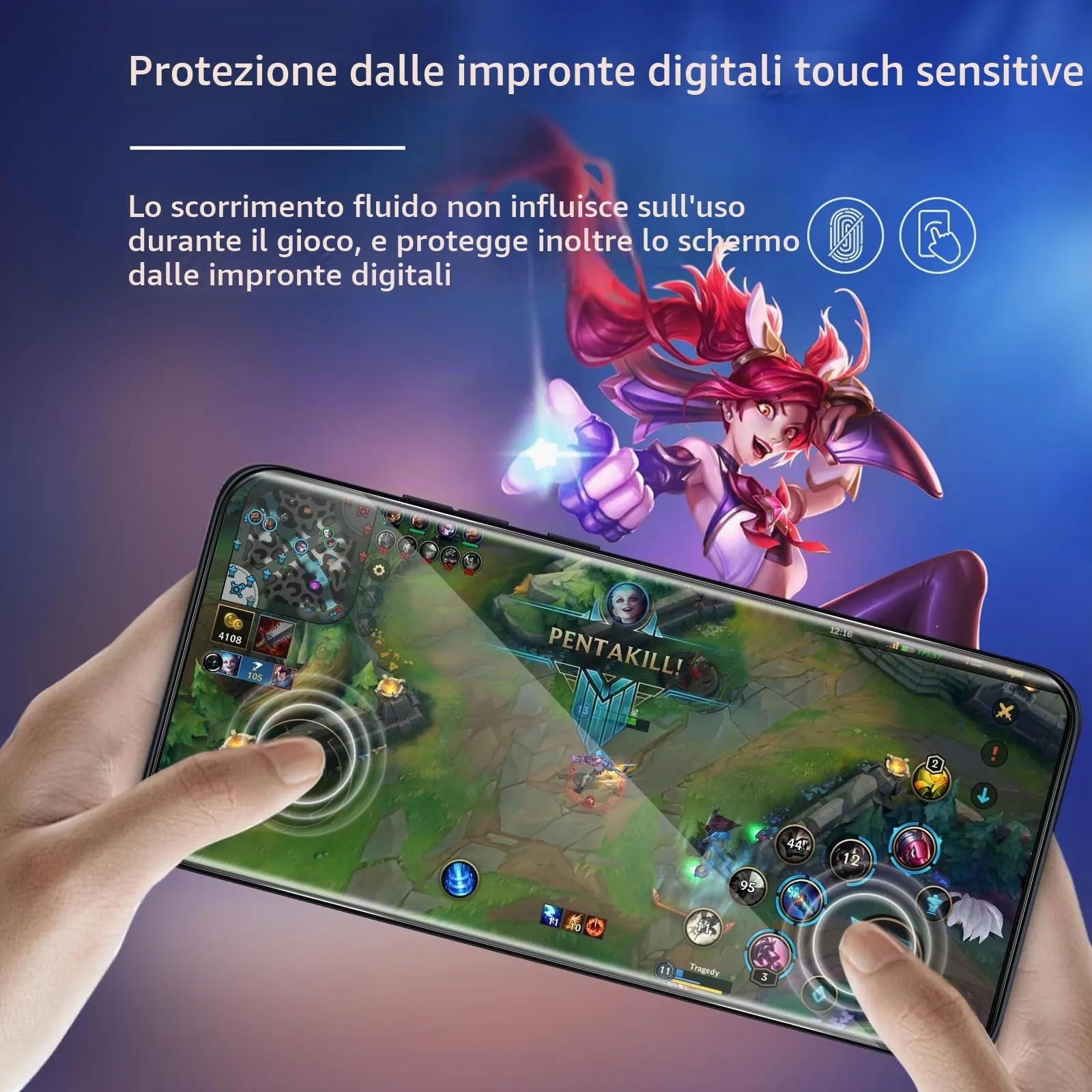 ELYCO Vetro Temperato Privacy per Motorola Moto Edge 70 Fusion, 2 Pezzi - immagine 6