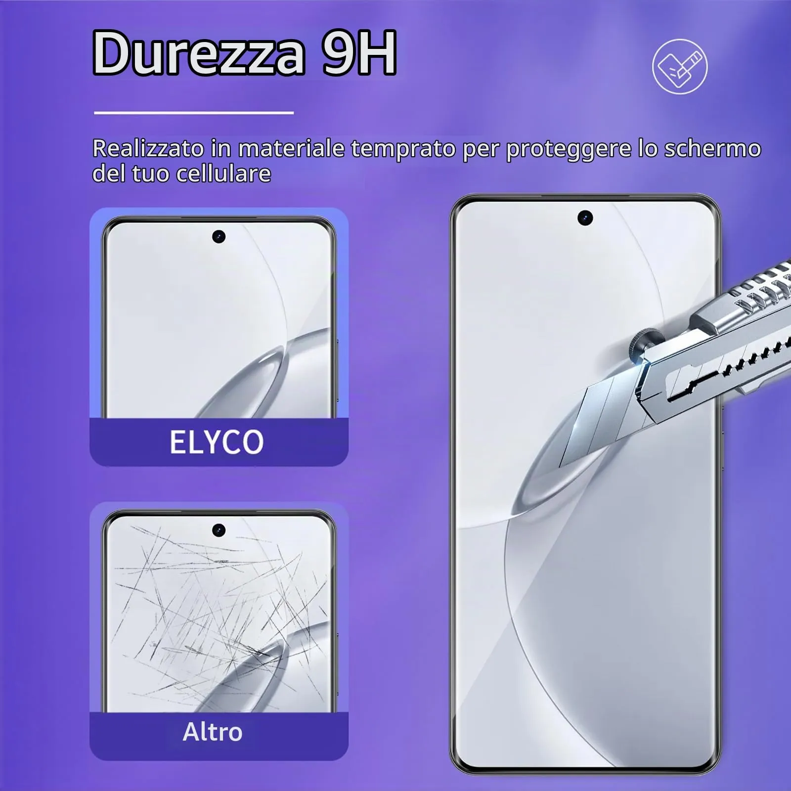 ELYCO Vetro Temperato per Realme 16 Pro Plus 5G, 2+2 Pezzi - immagine 3