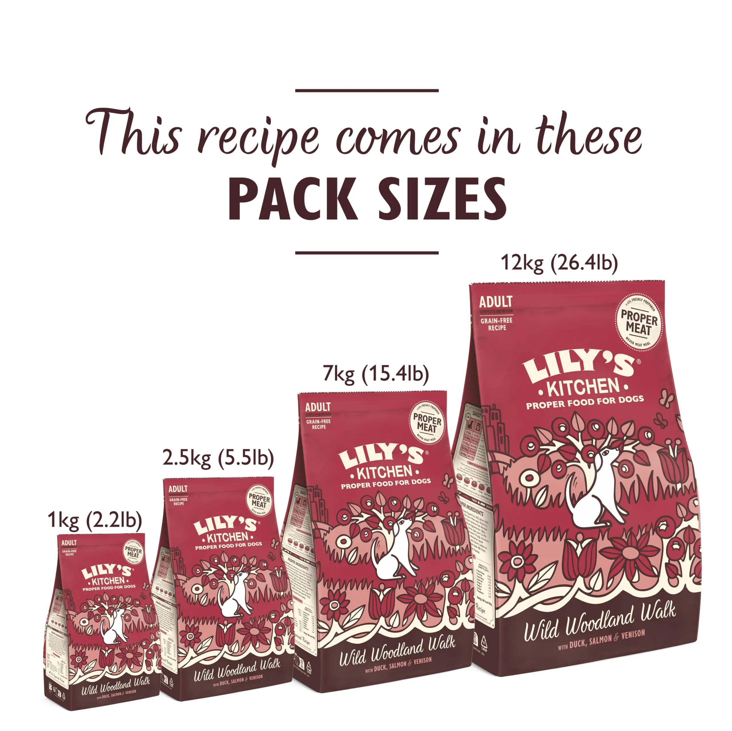 Lily's Kitchen Cibo secco per cani adulti senza cereali con anatra, salmone e cervo, 2.5kg - immagine 5
