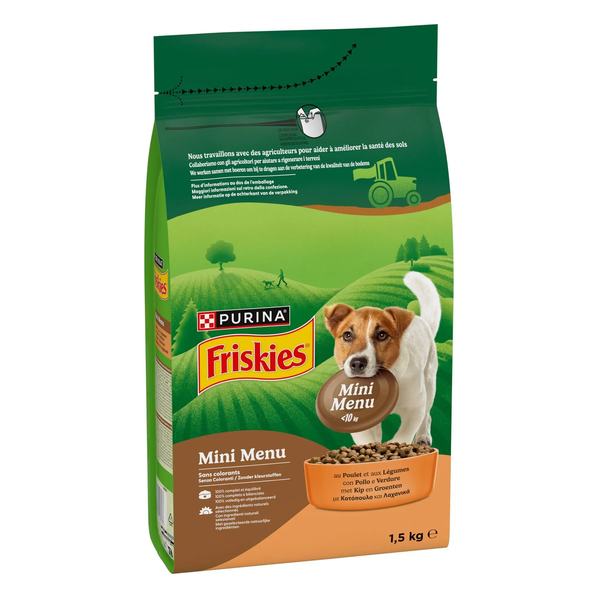 Purina Friskies Mini Menu Vitafit Crocchette per Cani Adulti con Pollo e Verdure, 1.5kg - immagine 3