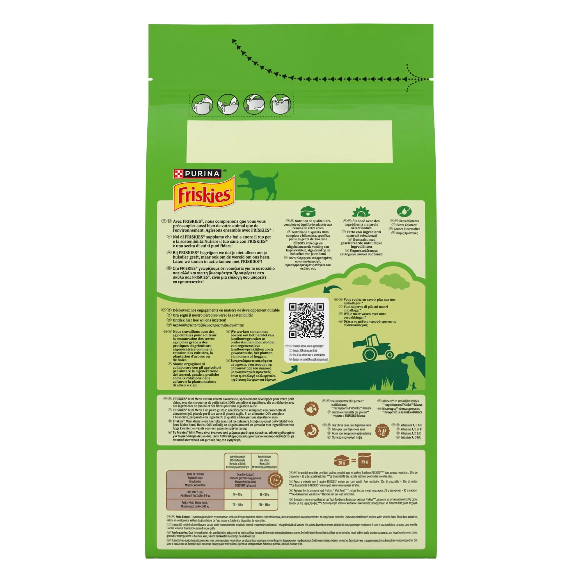 Purina Friskies Mini Menu Vitafit Crocchette per Cani Adulti con Pollo e Verdure, 1.5kg - immagine 4