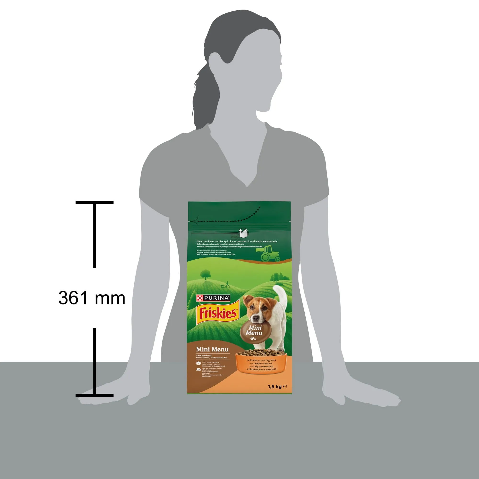 Purina Friskies Mini Menu Vitafit Crocchette per Cani Adulti con Pollo e Verdure, 1.5kg - immagine 5
