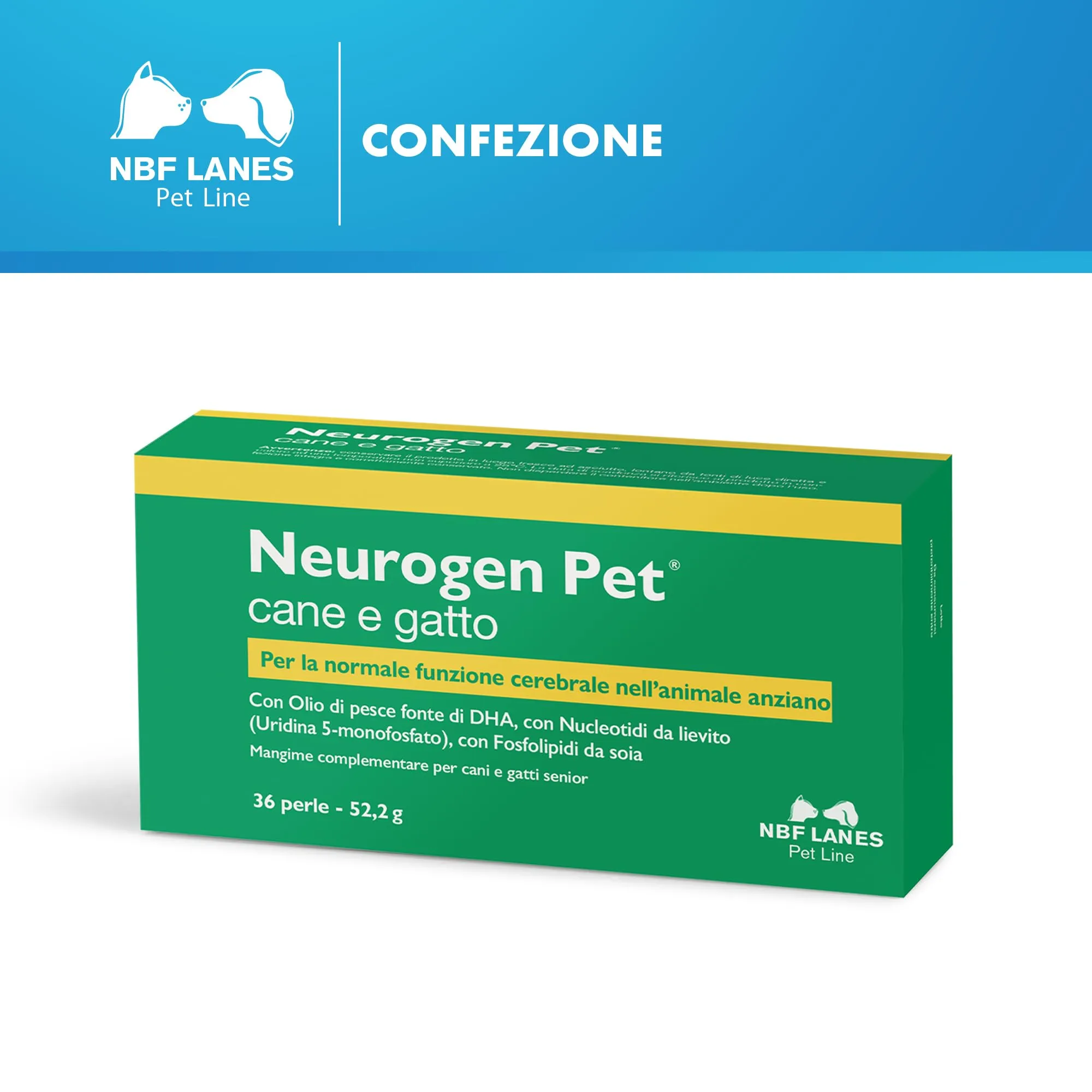 NBF Lanes Neurogen Pet per Cane e Gatto, 36 Perle - immagine 6
