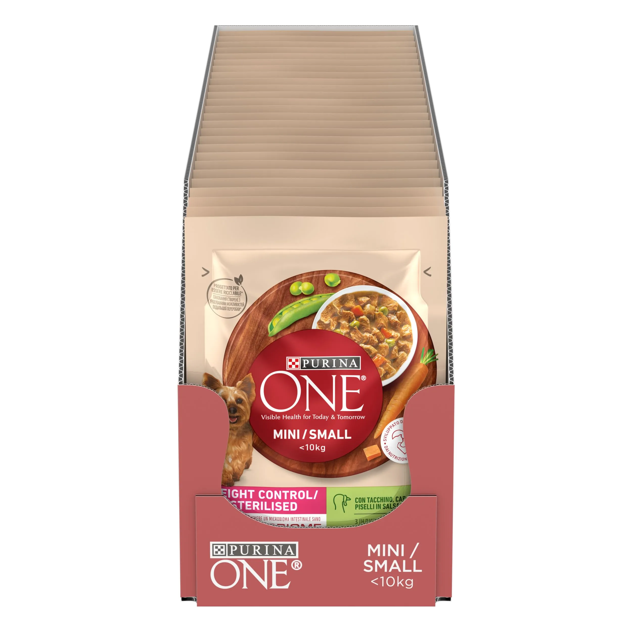 Purina One Small&Mini Cibo Umido per Cani Adulti, 26 x 85g - immagine 1