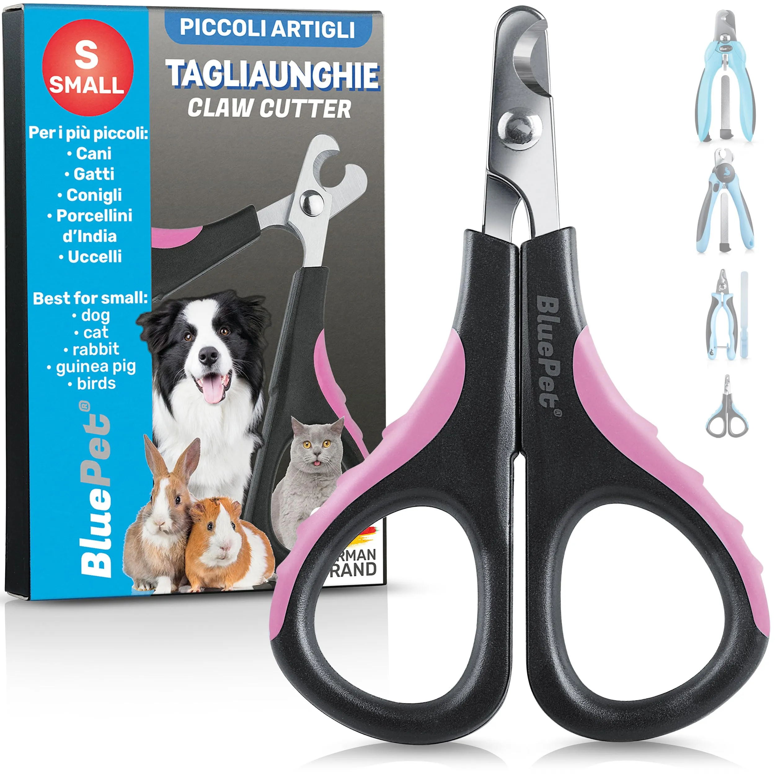 BluePet Tagliaunghie per Cane e Gatto, Forbici per Piccoli Animali, Rosa - immagine 1