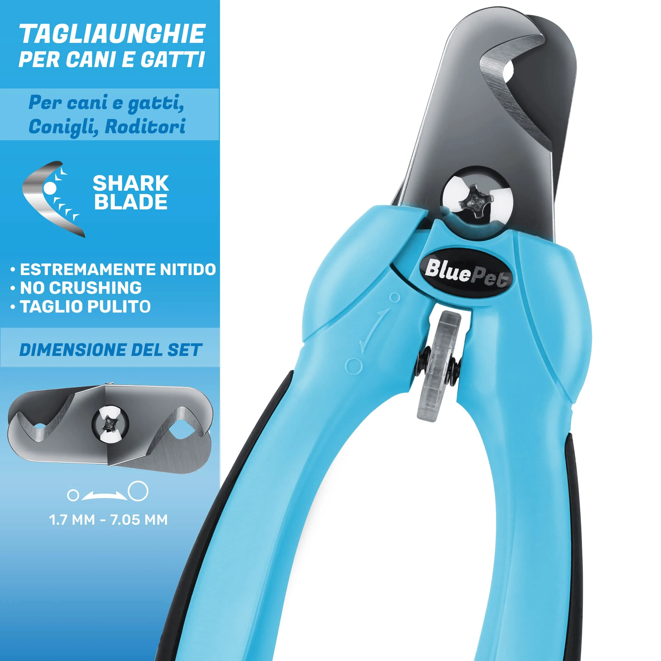 BluePet Tagliaunghie Regolabile per Cane e Gatto, Forbici Unghie Grandi - immagine 5