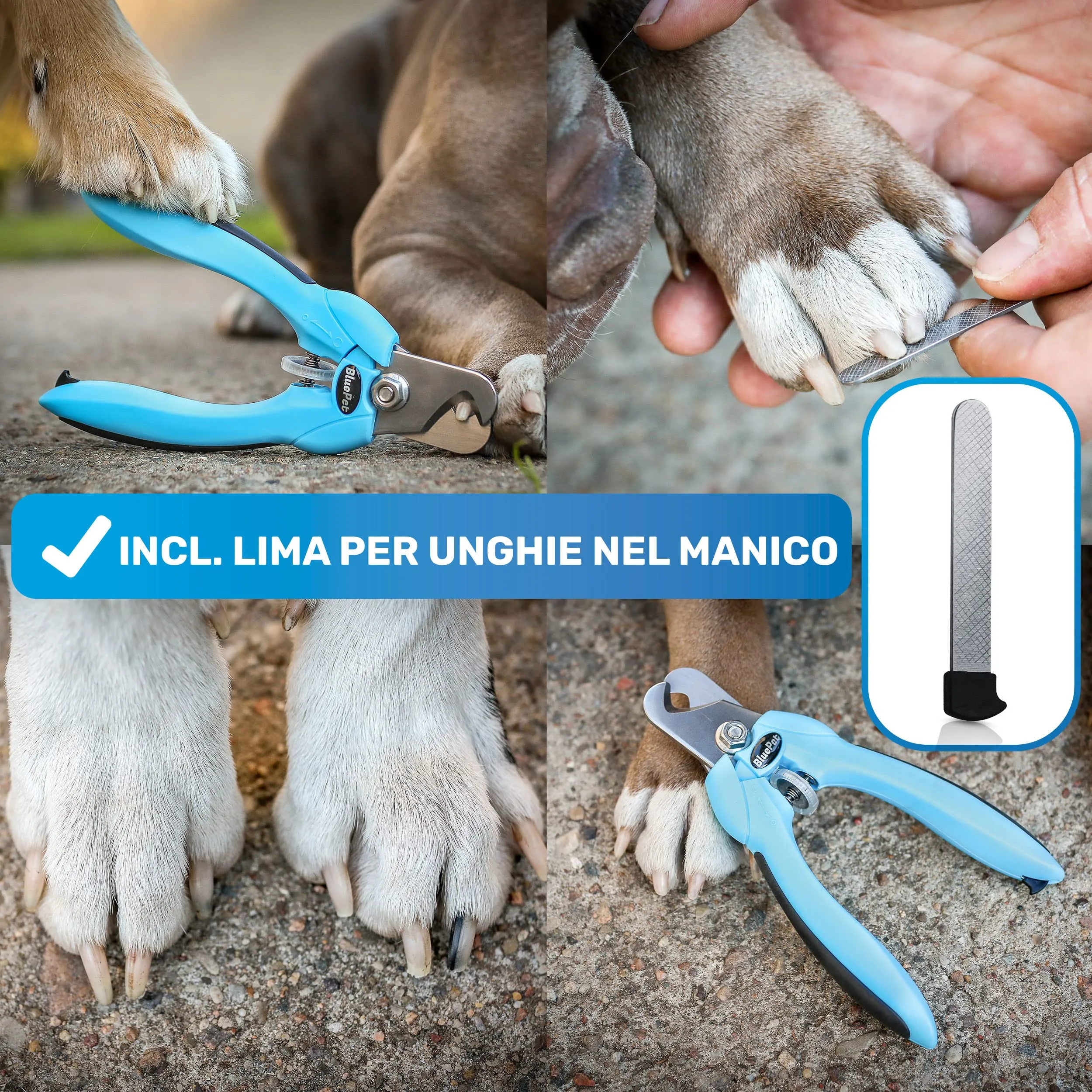 BluePet Tagliaunghie Regolabile per Cane e Gatto, Forbici Unghie Grandi - immagine 6