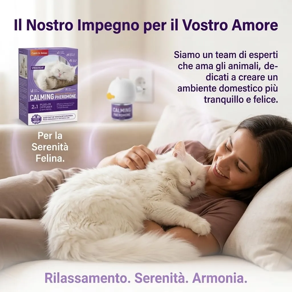 ELEMPURE Diffusore Feromoni per Gatti 2 in 1, 1 Diffusore + 2 Ricariche da 48 ml - immagine 7