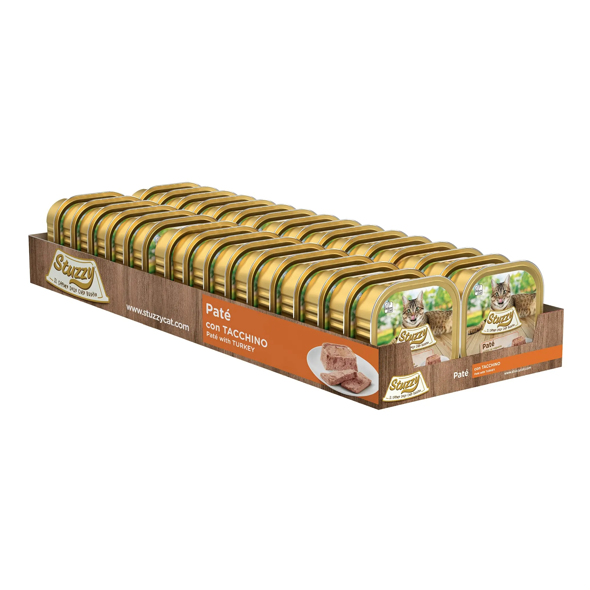 Stuzzy Cibo Umido Completo per Gatti Adulti, Patè con Tacchino, 32 x 100 g - immagine 3