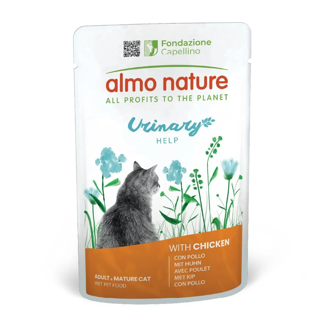 Almo Nature Functional Urinary Help Cibo Umido per Gatti Adulti Gusto Pesce e Pollo, 6 Buste da 70g - immagine 7