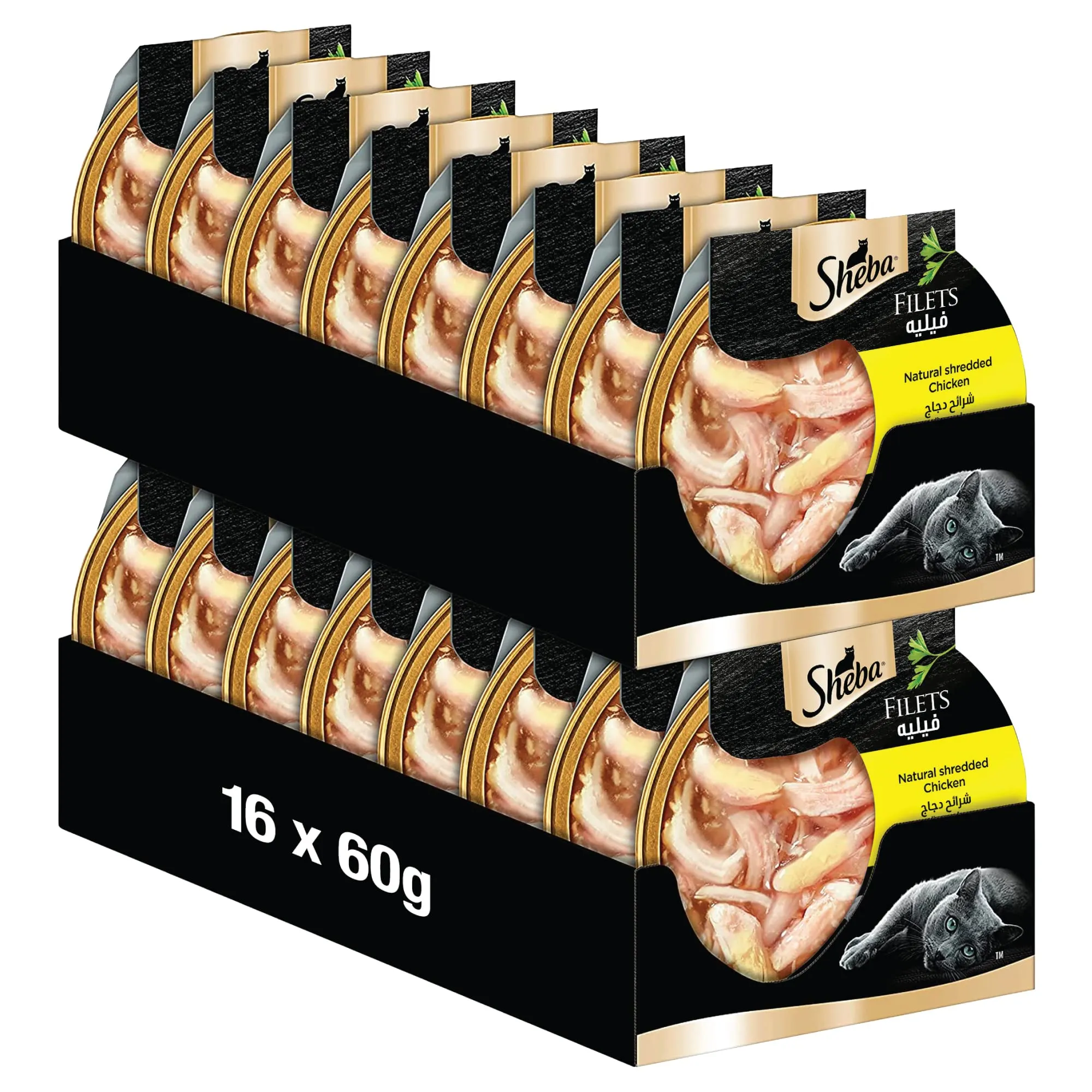 Sheba Filetti Pollo per Gatti 16 x 60 g - immagine 1