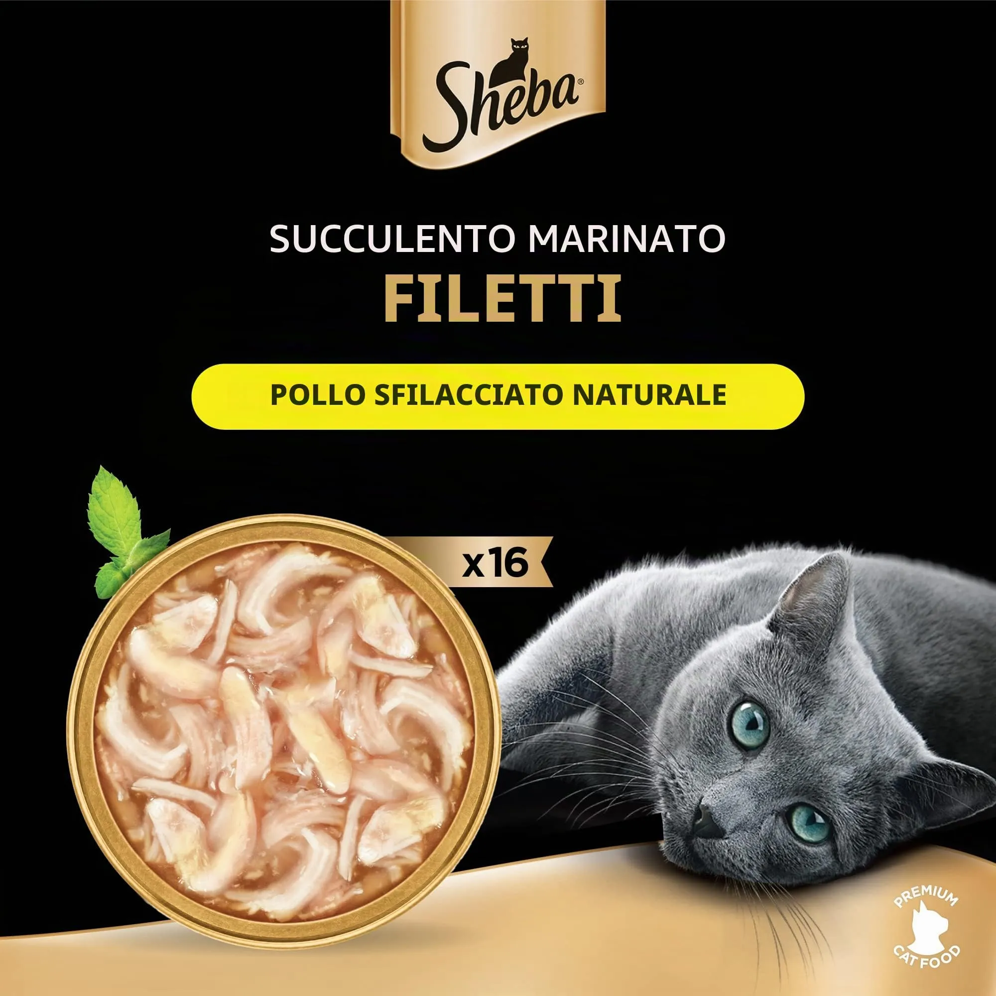 Sheba Filetti Pollo per Gatti 16 x 60 g - immagine 2