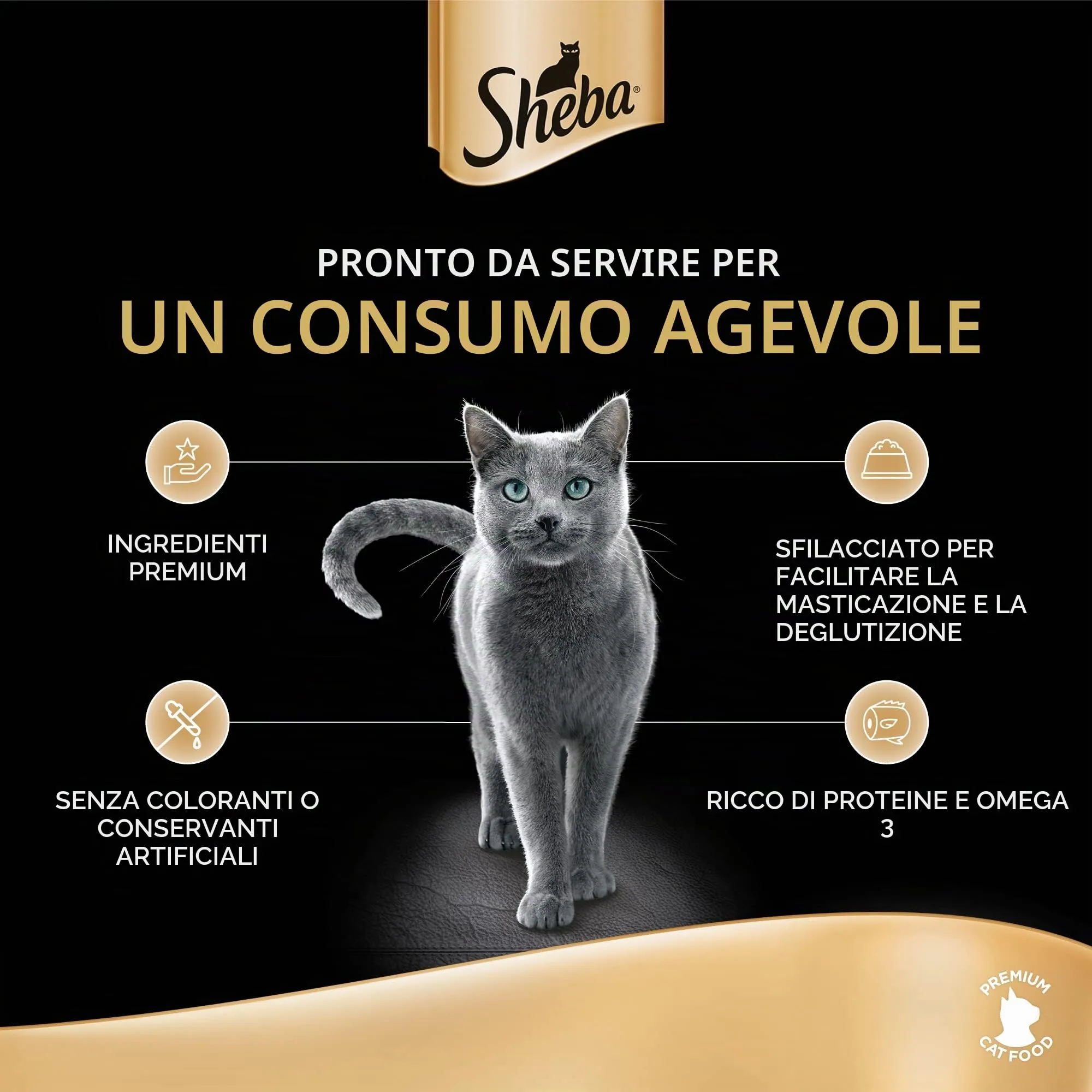 Sheba Filetti Pollo per Gatti 16 x 60 g - immagine 3