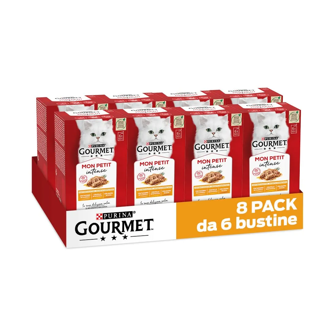 Gourmet Mon Petit Cibo Umido per Gatti Adulti, 48 Bustine da 50 g - immagine 1