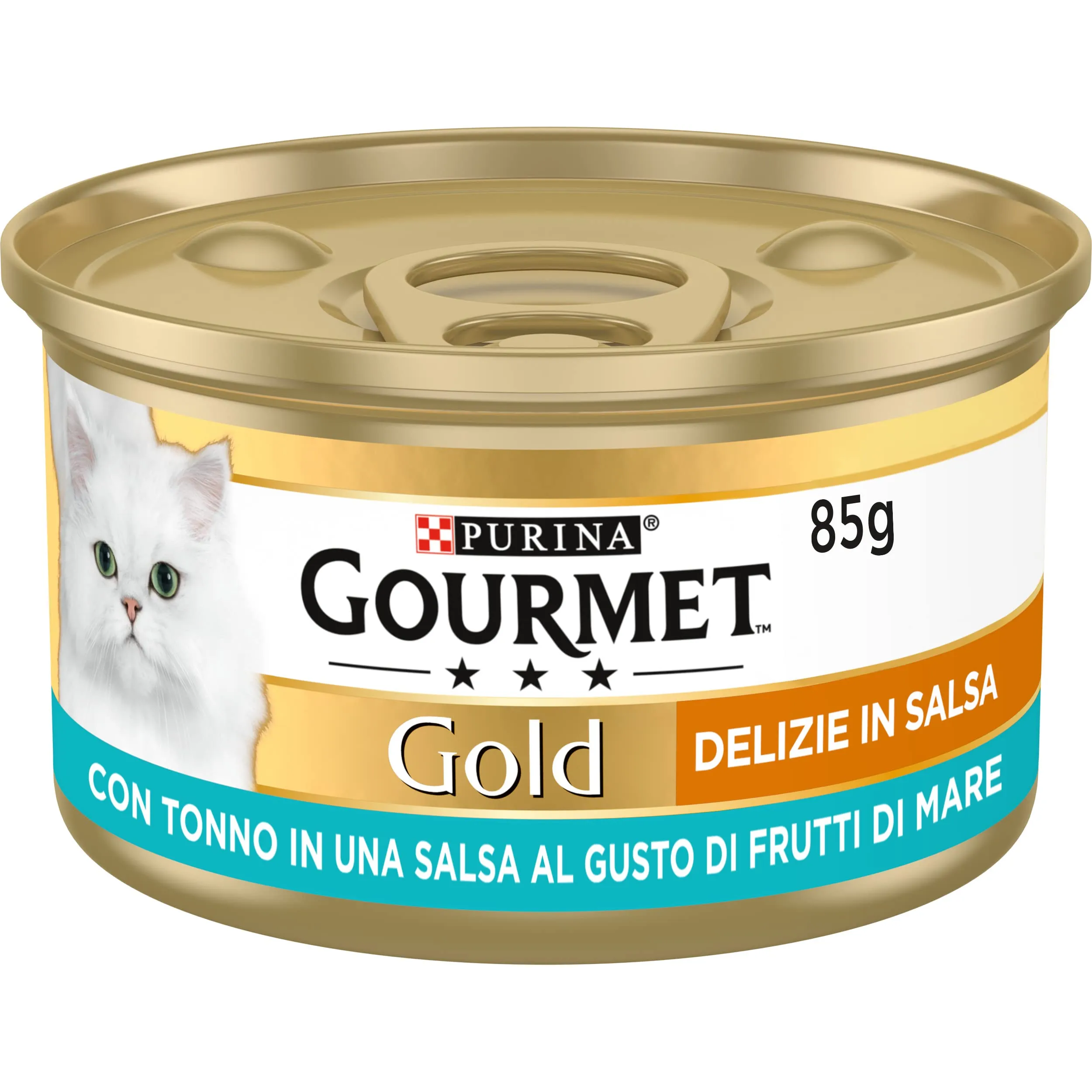 Gourmet Gold Delizie in Salsa Cibo Umido per Gatti Adulti Filettini con Tonno, 24 Lattine da 85g - immagine 2