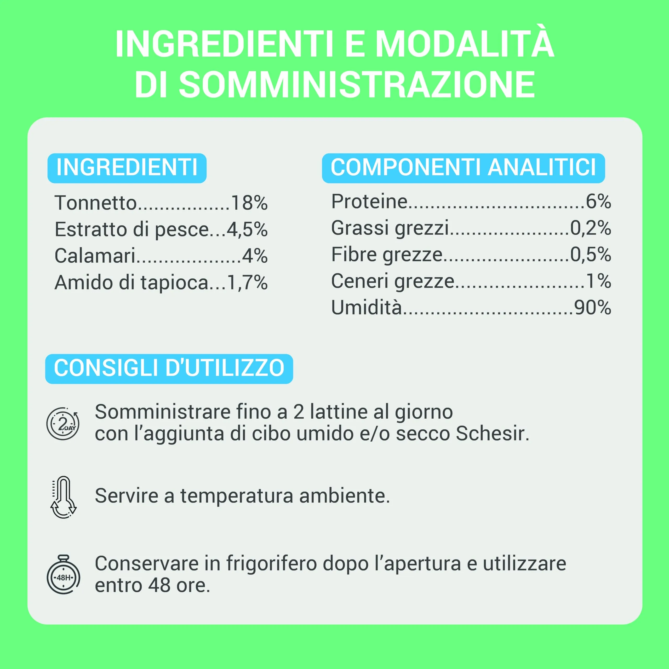 Schesir Zuppa con Filetti di Tonno e Calamari, Cibo Umido Complementare per Gatti, 12 x 40g - immagine 3