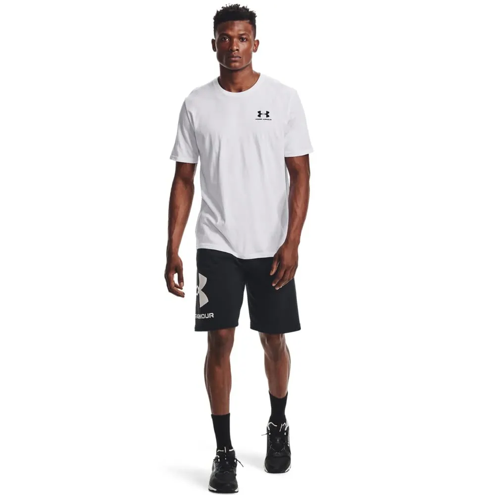 Under Armour Sportstyle Camicia a Maniche Corte da Uomo - Bianco/Nero - XXL Tall - immagine 3