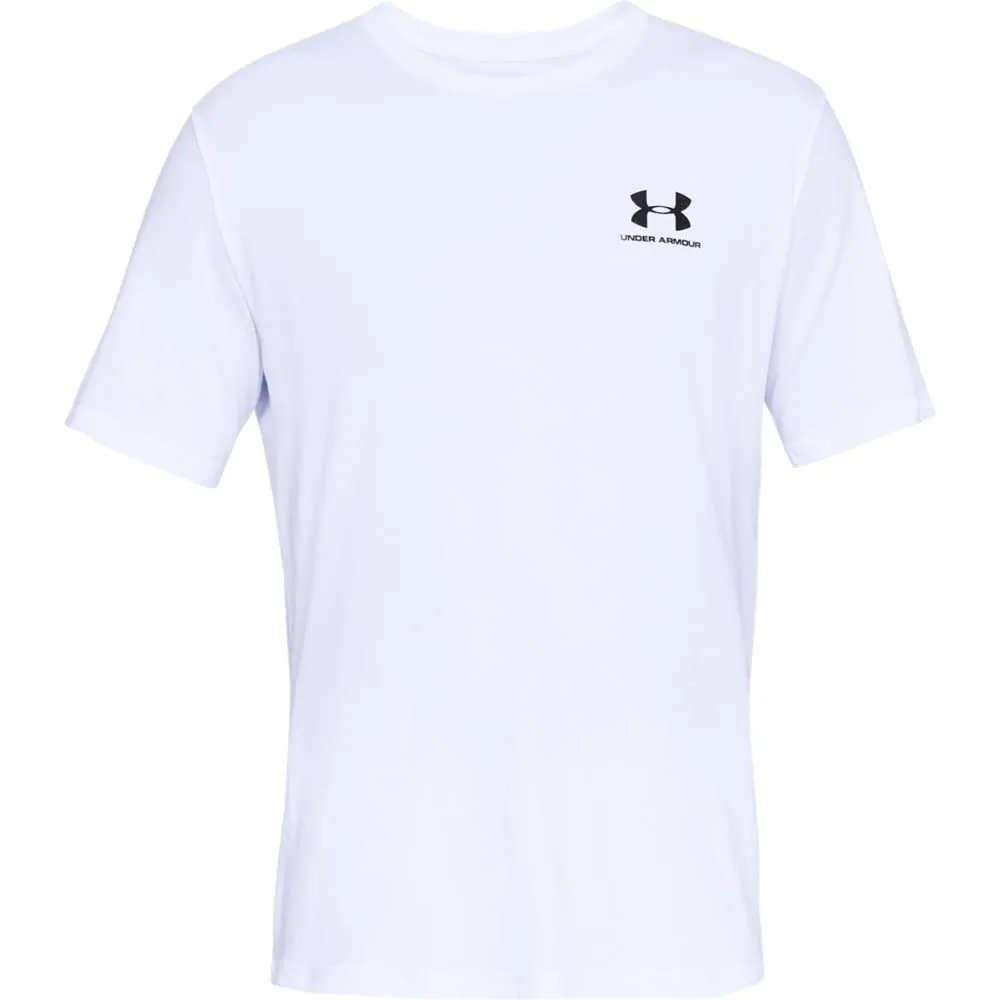 Under Armour Sportstyle Camicia a Maniche Corte da Uomo - Bianco/Nero - XXL Tall - immagine 5