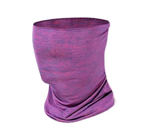 Boolavard Scaldacollo Sciarpa Maschera per Viso, Antivento e Traspirante per Escursionismo, Ciclismo e Pesca (Viola) - immagine 1
