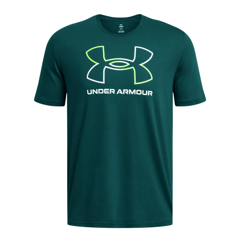 Under Armour GL Foundation Update Shortsleeve - Small - Hydro Teal/Bianco - immagine 3