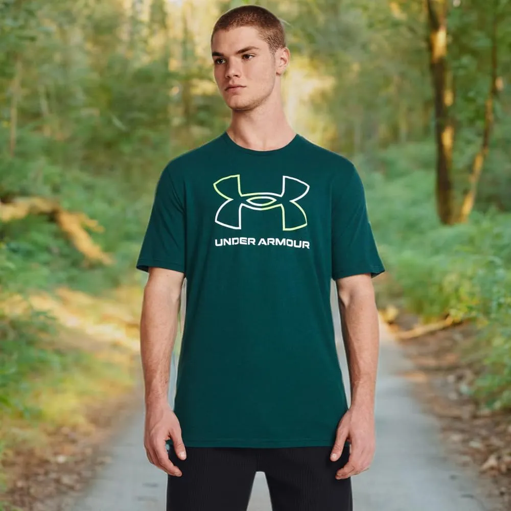 Under Armour GL Foundation Update Shortsleeve - Small - Hydro Teal/Bianco - immagine 5