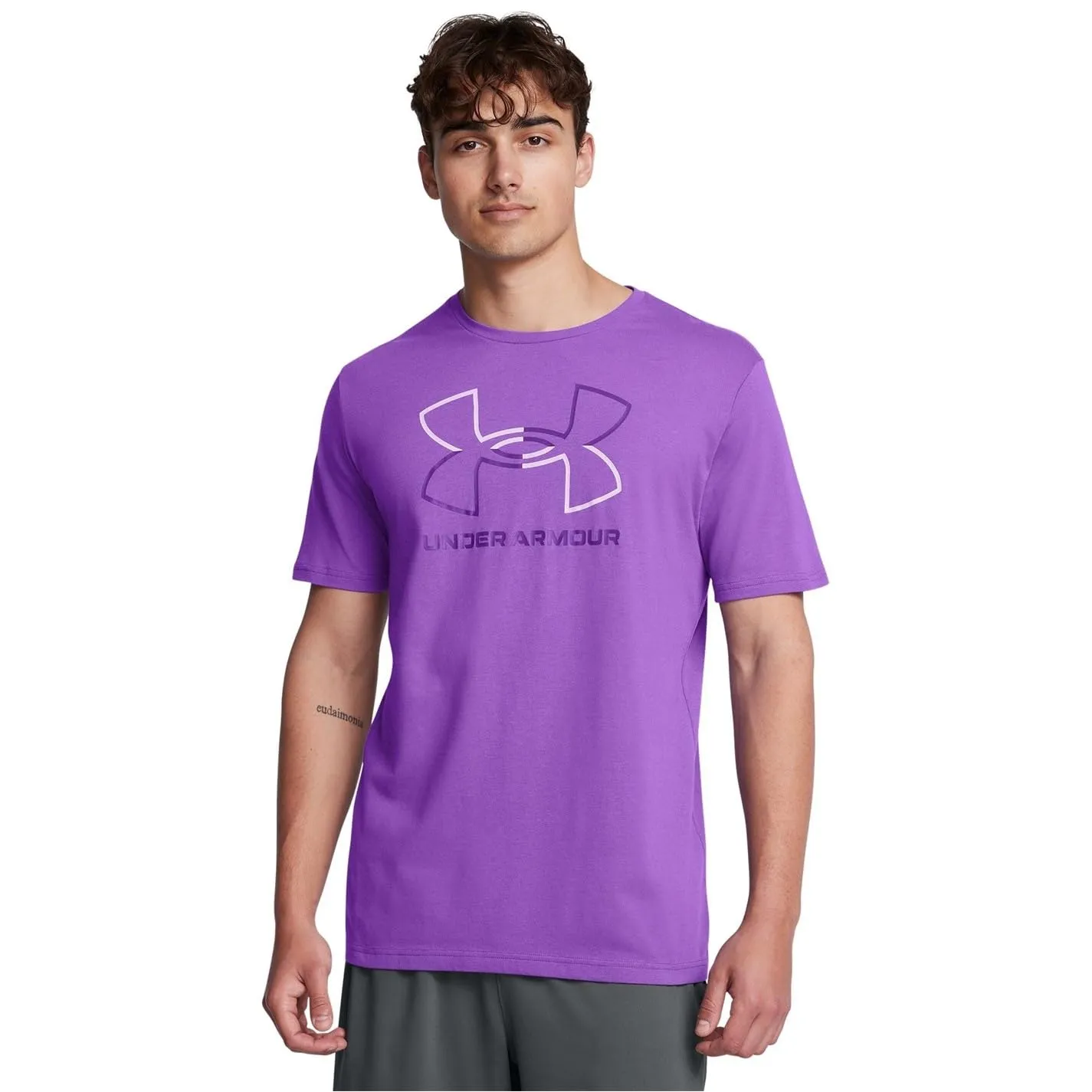 Under Armour Foundation Short Sleeve T-Shirt - Lilla, L - immagine 2