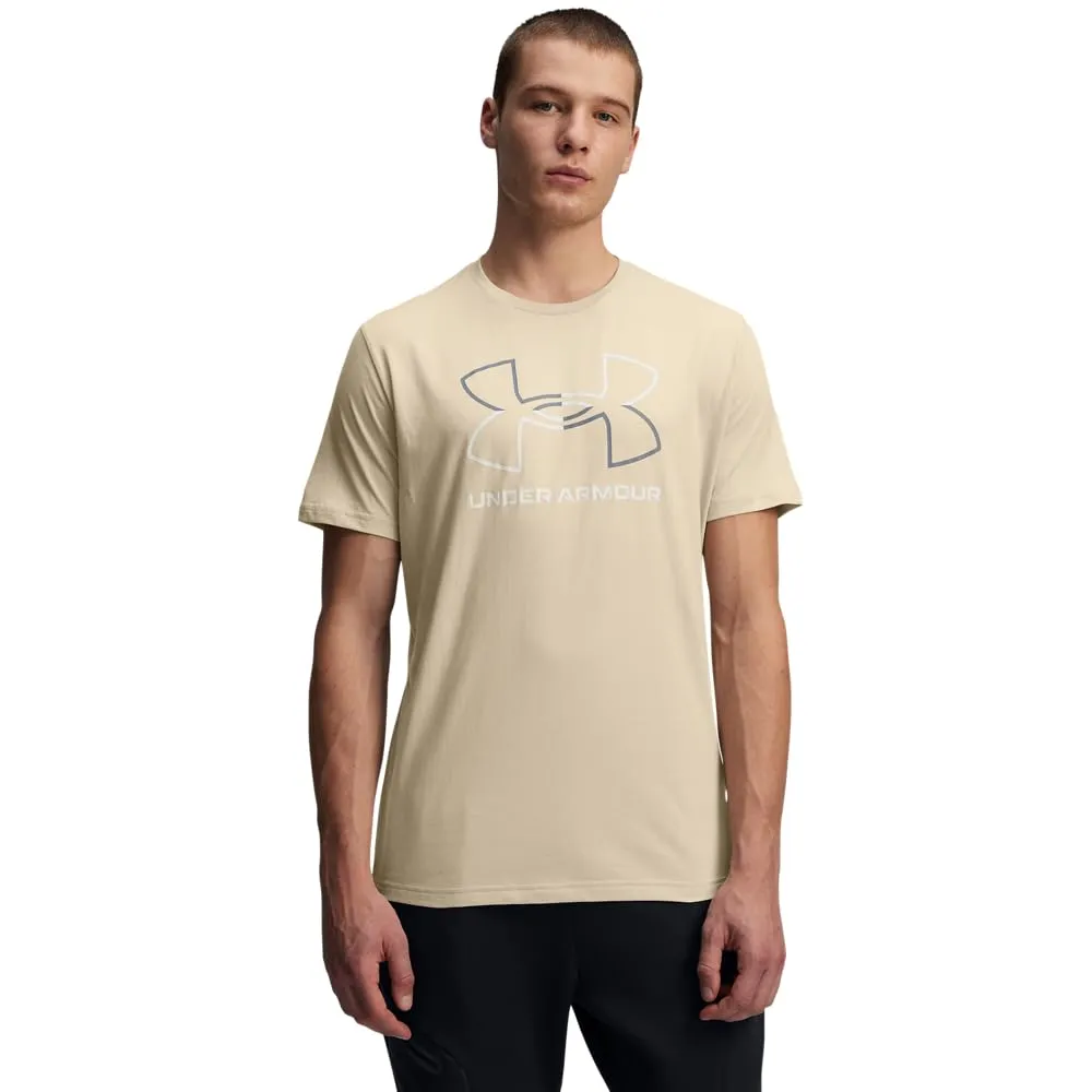 Under Armour Global Foundation Men's Short Sleeve T-Shirt, Base Kaki/Grigio Titanio, 3XL - immagine 1
