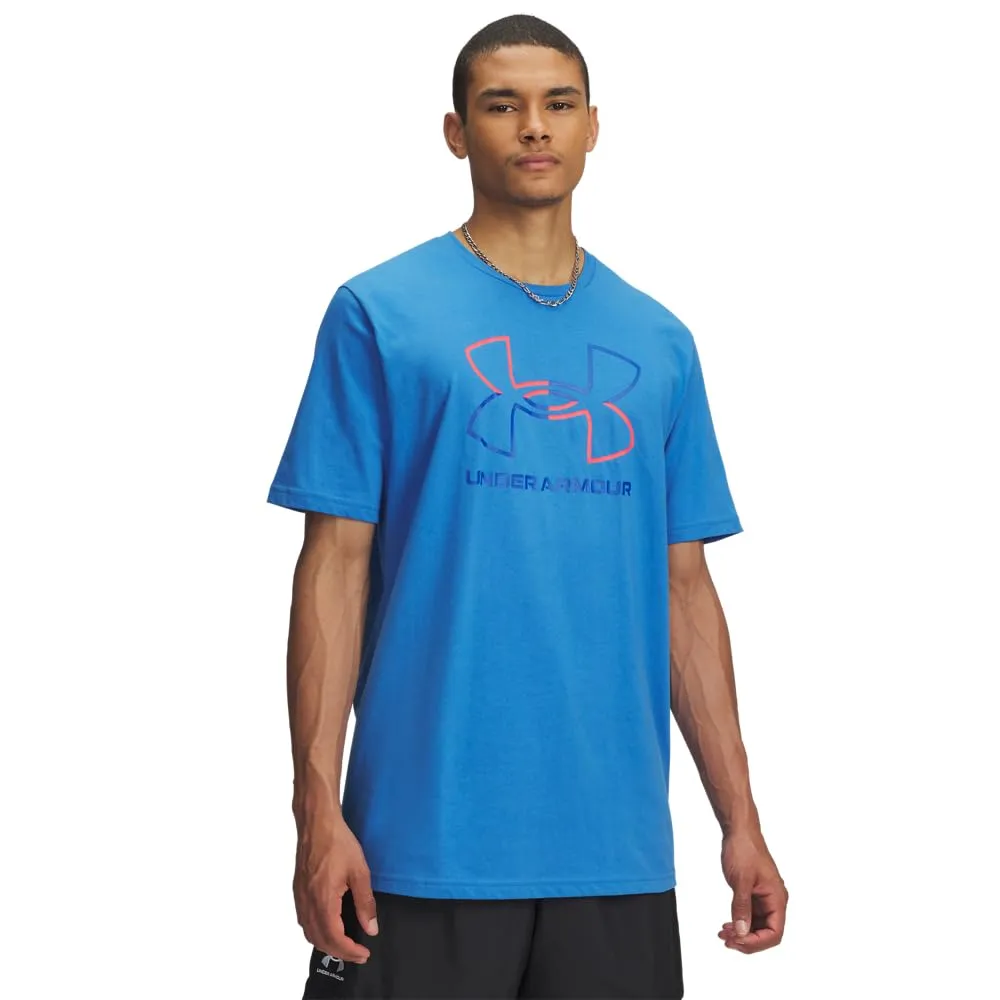 Under Armour Global Line Foundation Updated Men's Short Sleeve T-Shirt - Blue Atlantis/Racer Red/Royal - immagine 1