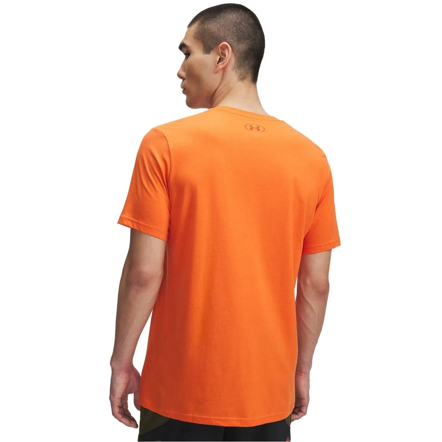 Under Armour Men's Foundation Short Sleeve Cotton T-Shirt - Orange - Large - immagine 2