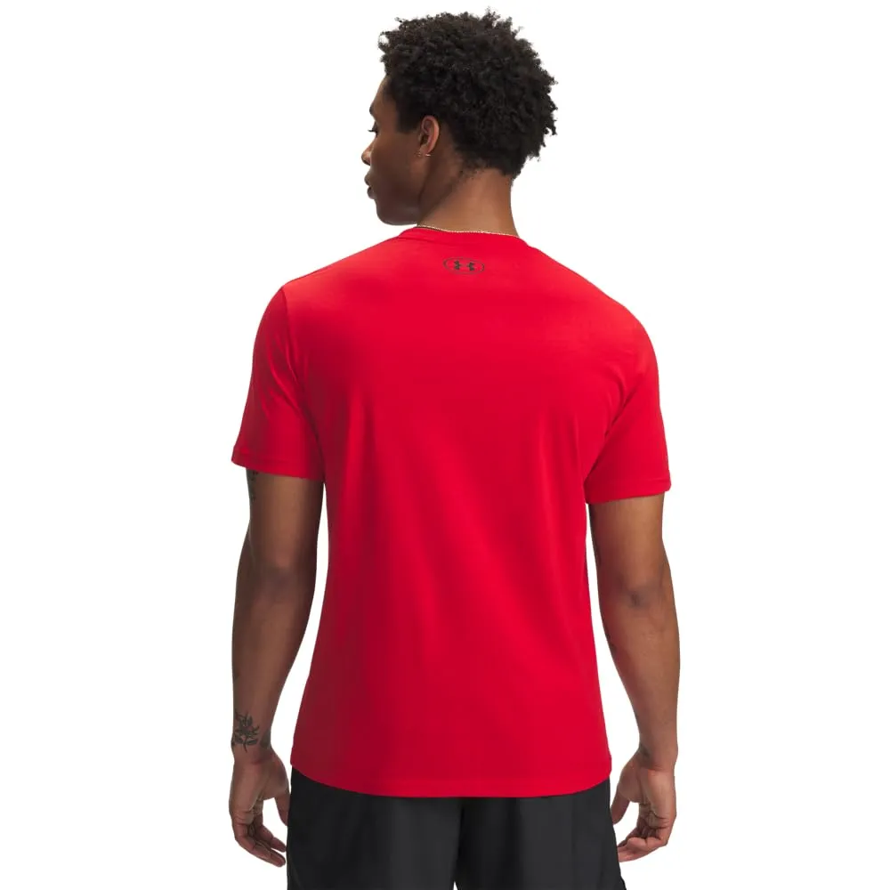 Under Armour Global Line Foundation Updated Short Sleeve T-Shirt, Red/White/Black, LG - immagine 2