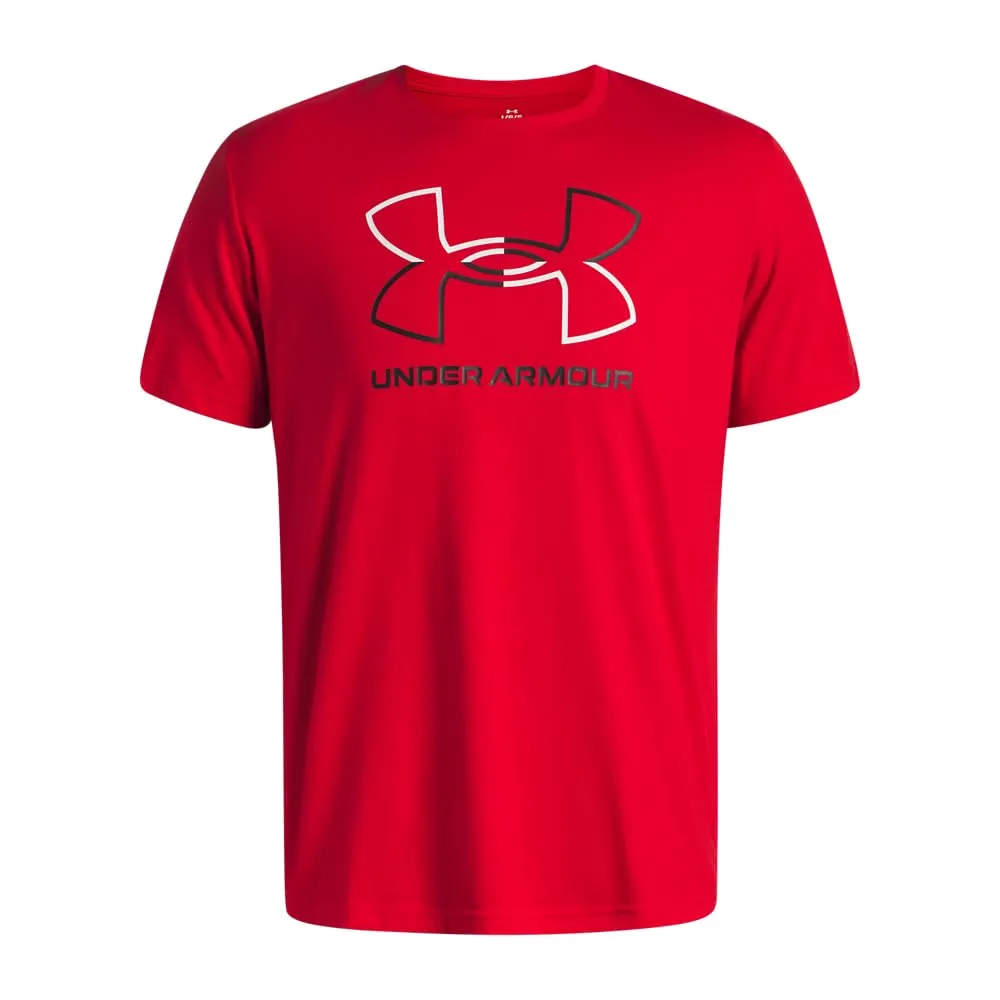 Under Armour Global Line Foundation Updated Short Sleeve T-Shirt, Red/White/Black, LG - immagine 3