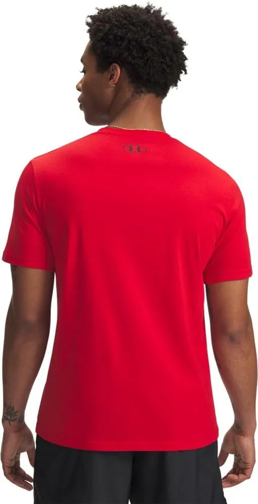 Under Armour Global Foundation Men's Short Sleeve T-Shirt - Rosso/Bianco/Nero, 5XL - immagine 2