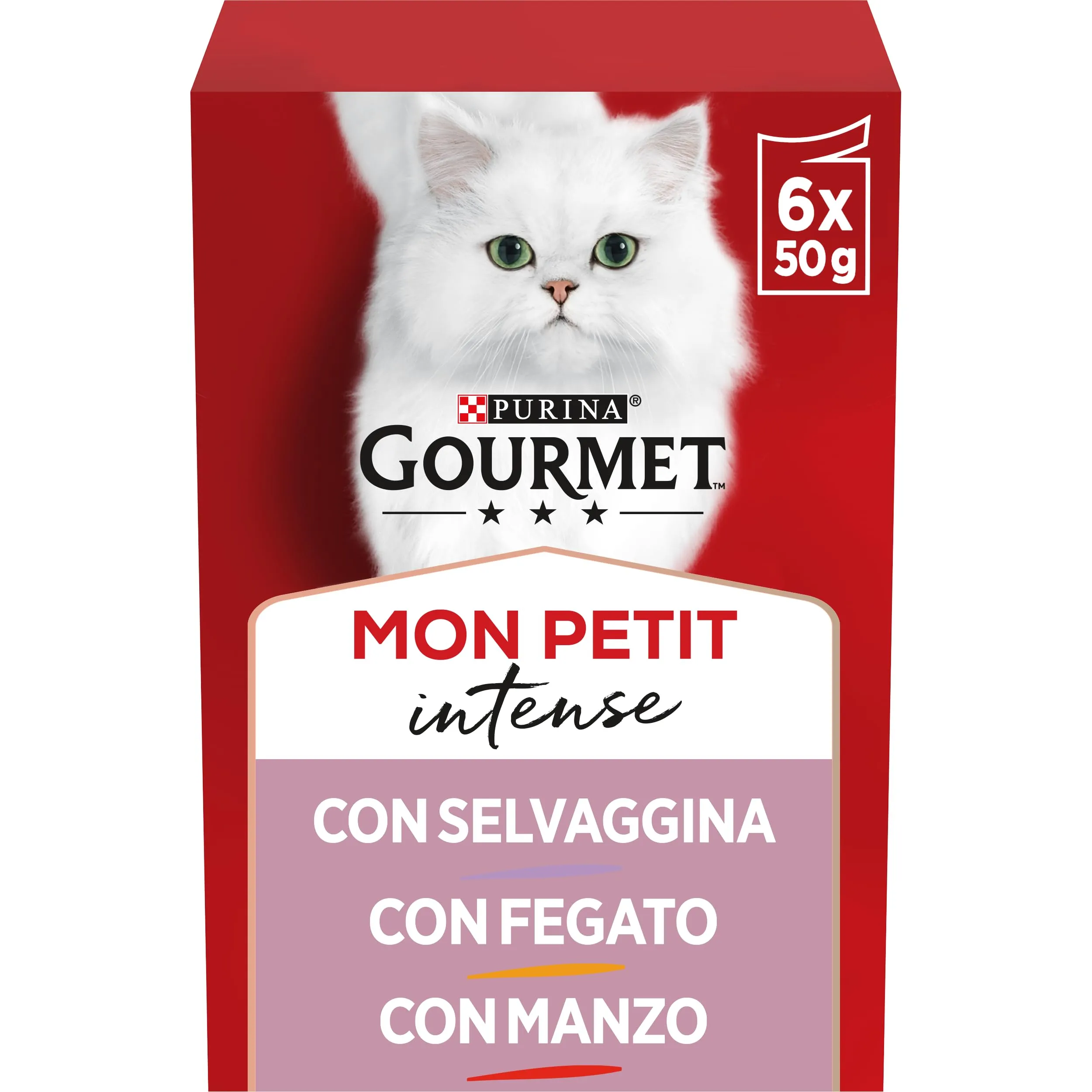 Gourmet Mon Petit Cibo Umido per Gatti Adulti, 48 Bustine da 50 g - immagine 1