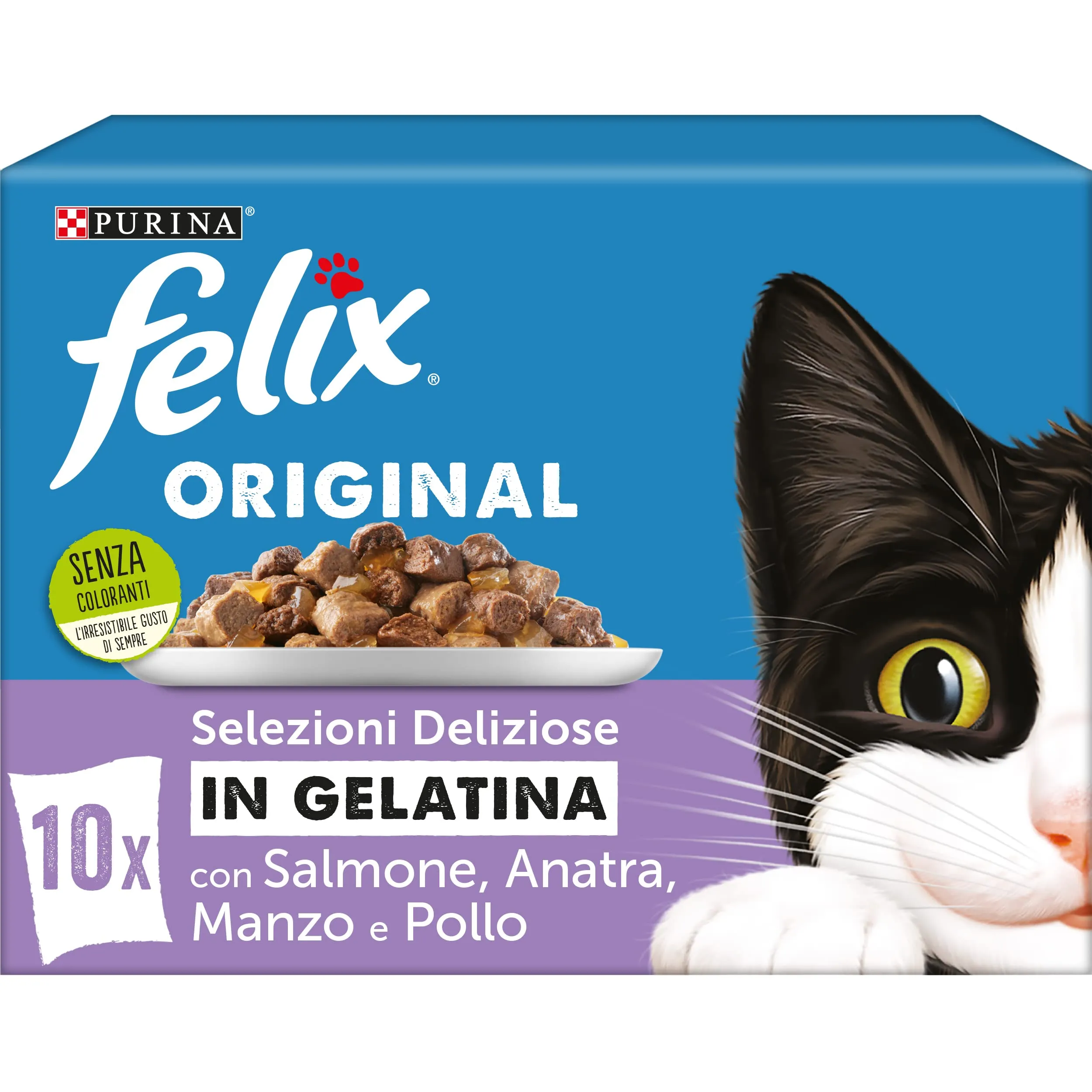 Felix Original Cibo Umido per Gatti Adulti, 60 Bustine da 85g - immagine 2