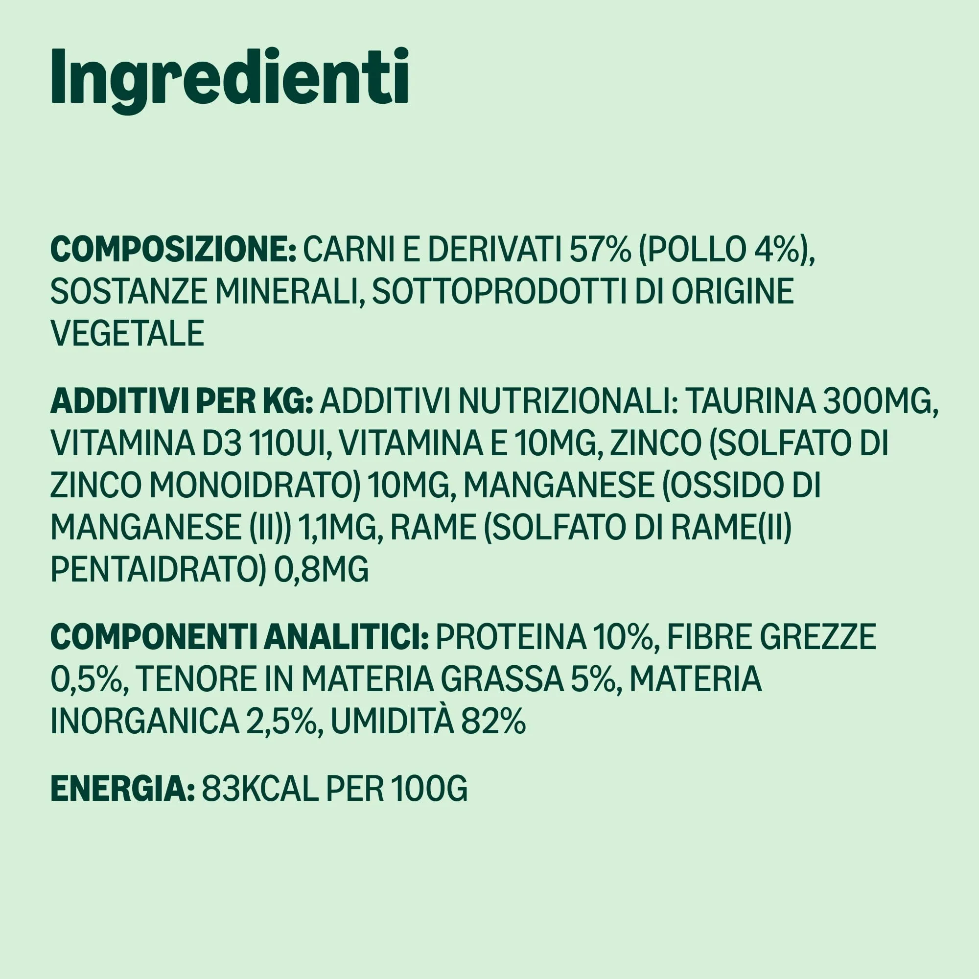 Amazon Cibo Umido per Gatti Senza Cereali, Paté di Pollo, 12 x 400 g - immagine 5