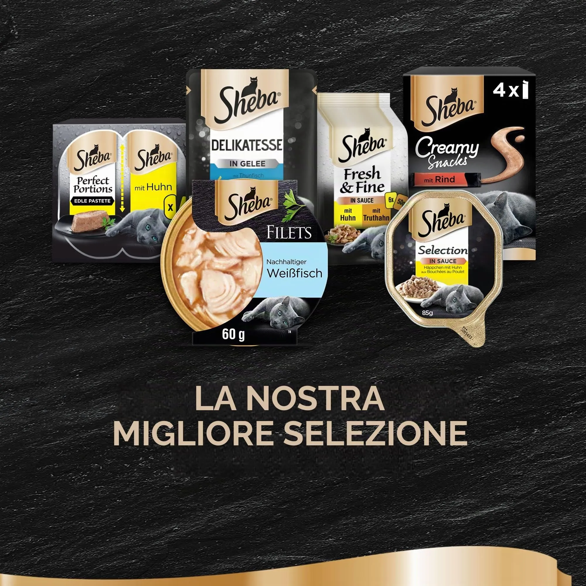 Sheba Filetti Cibo Umido per Gatti con Pesce Bianco Sostenibile 16 x 60 g - immagine 7