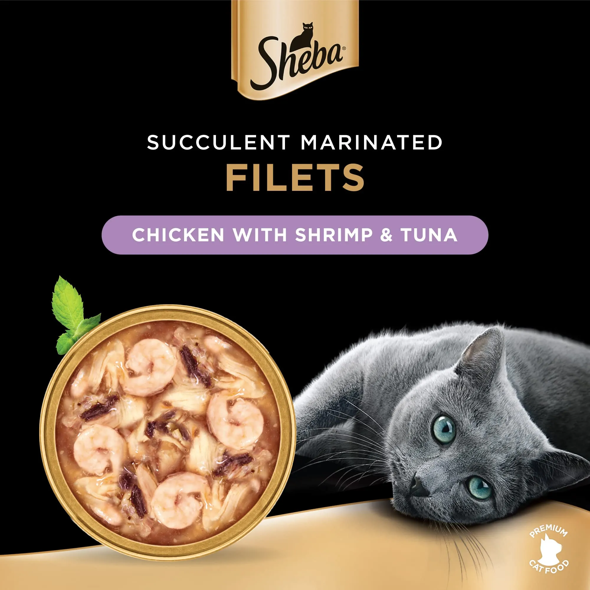 Sheba Filetti di Pollo con Gamberetti, 16 x 60 g - immagine 2