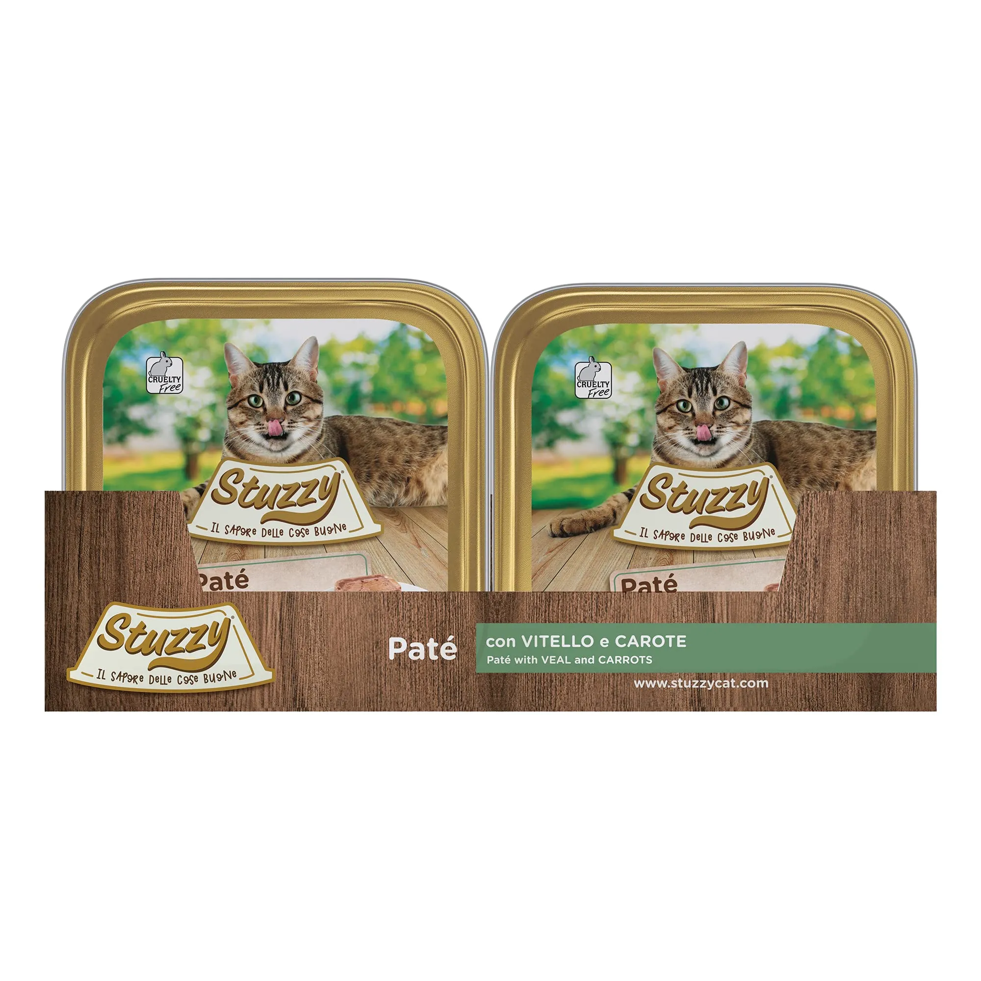 Stuzzy Cibo Umido Completo per Gatti Adulti Patè al Vitello, 32 x 100 g - immagine 3