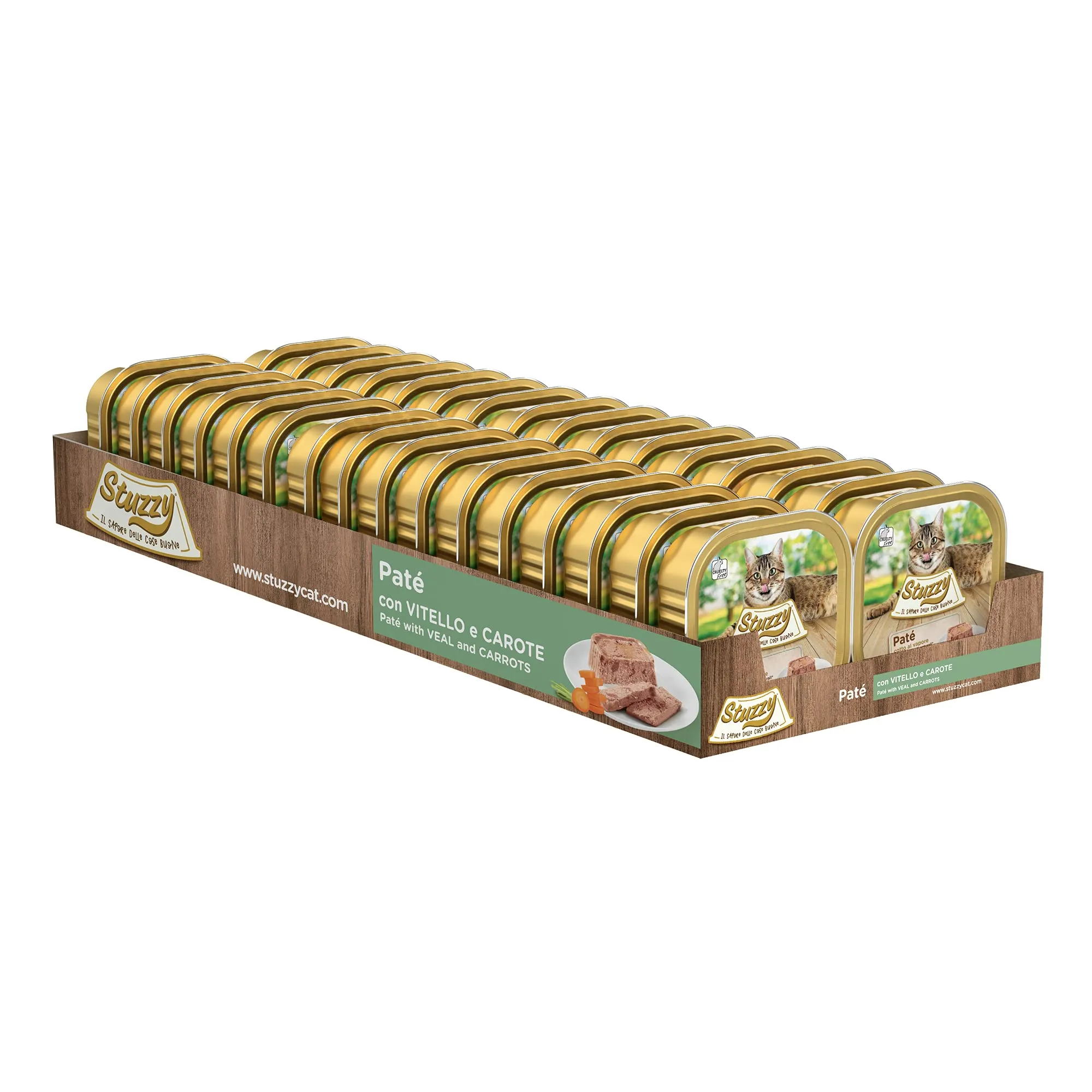 Stuzzy Cibo Umido Completo per Gatti Adulti Patè al Vitello, 32 x 100 g - immagine 4