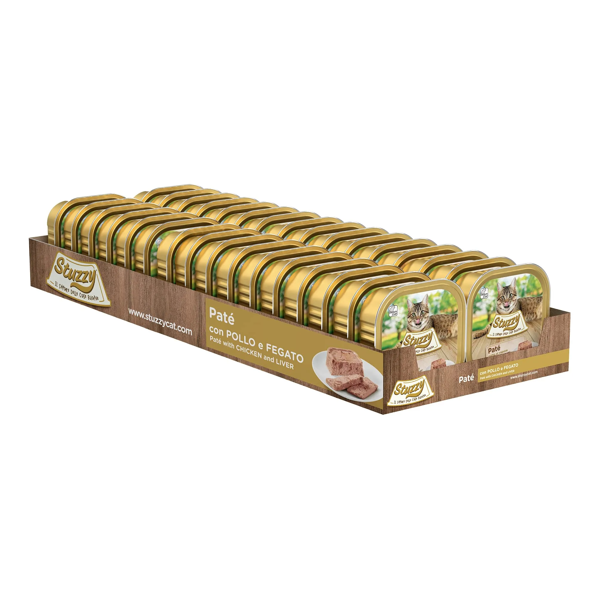Stuzzy Cibo Umido Completo per Gatti Adulti, Patè con Pollo, 32 x 100 g - immagine 4