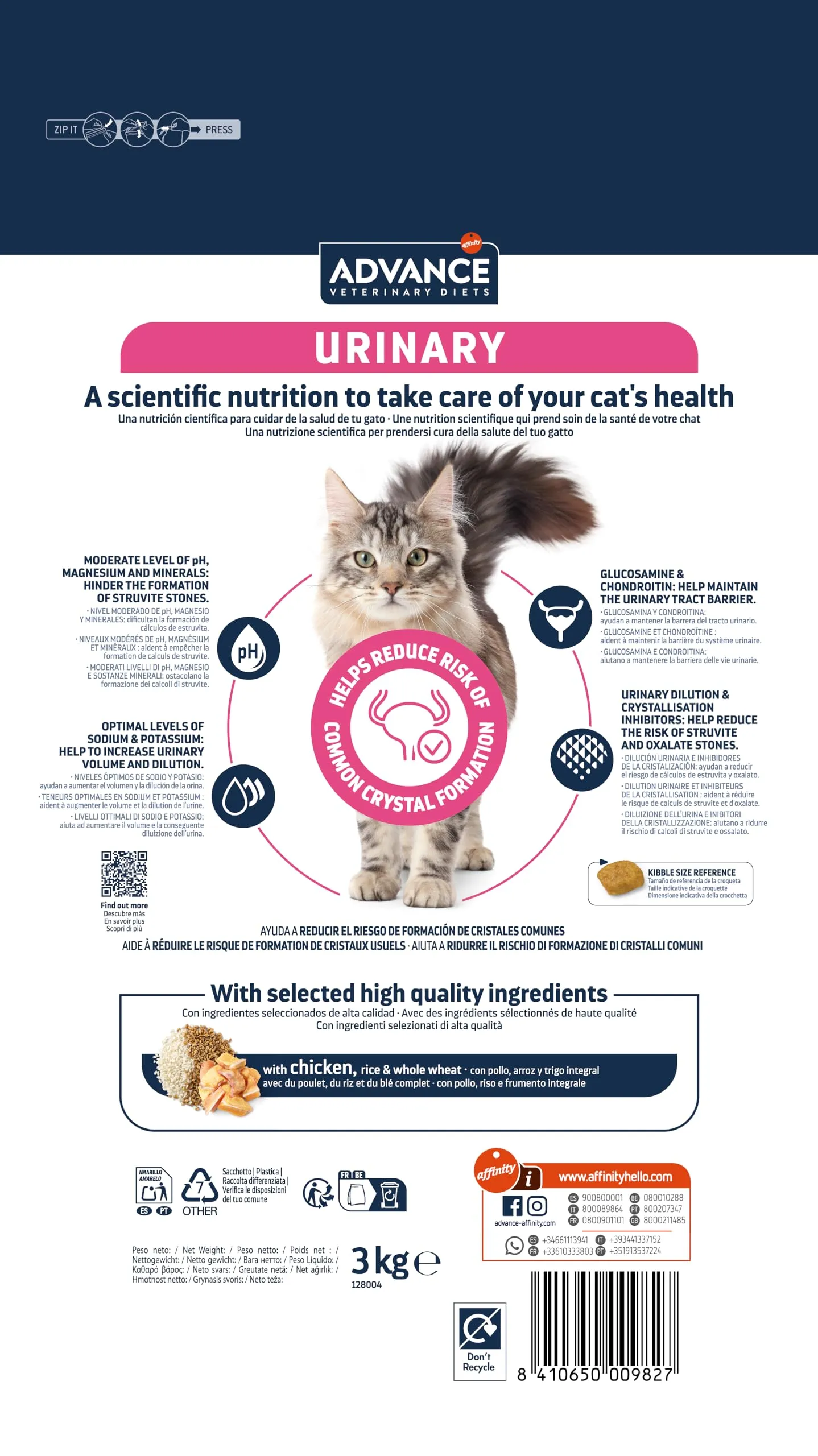 Affinity Advance Veterinary Diets Urinary Cat Food, 3kg - immagine 4