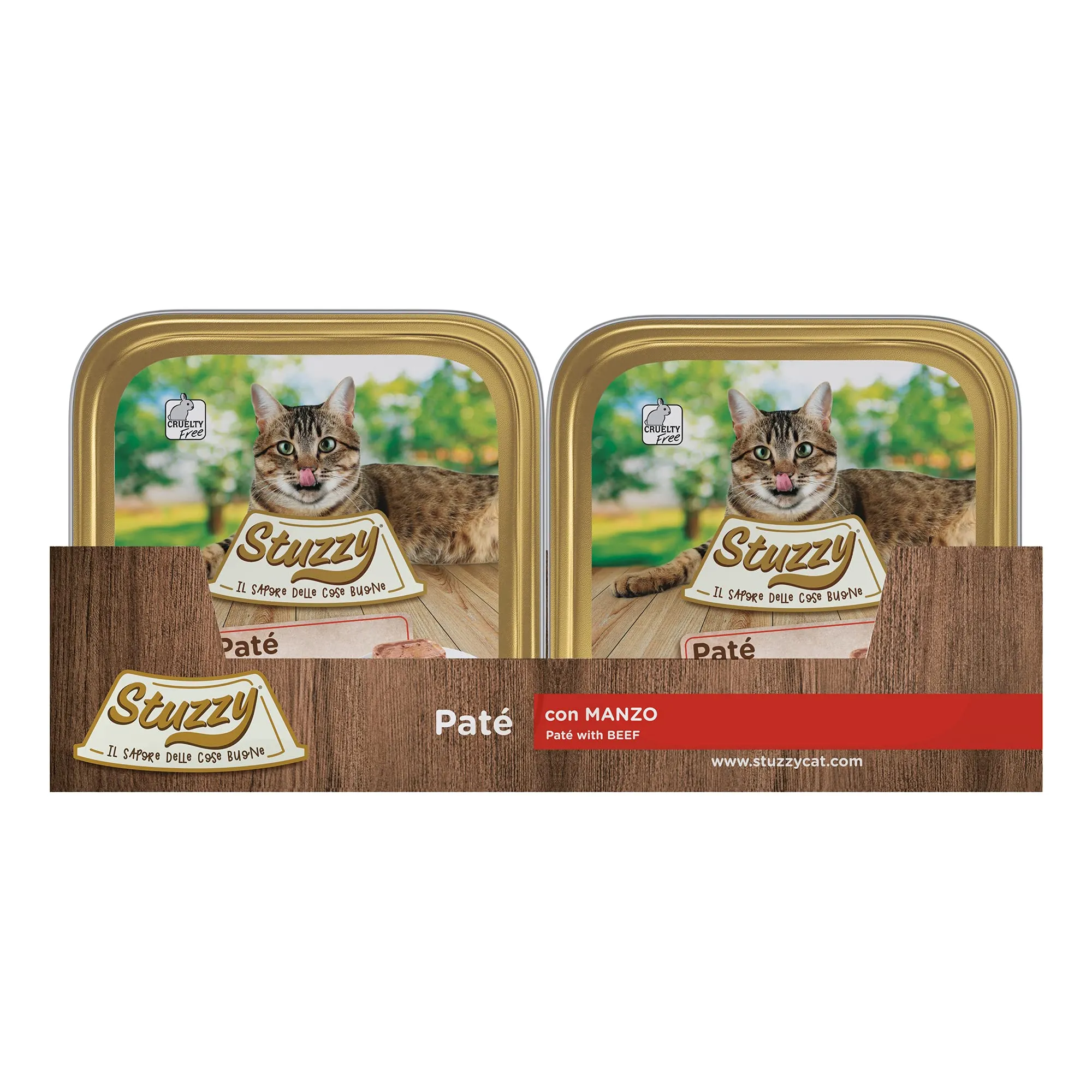 Stuzzy Cibo Umido Completo per Gatti Adulti, Patè con Manzo, 32 x 100 g - immagine 3